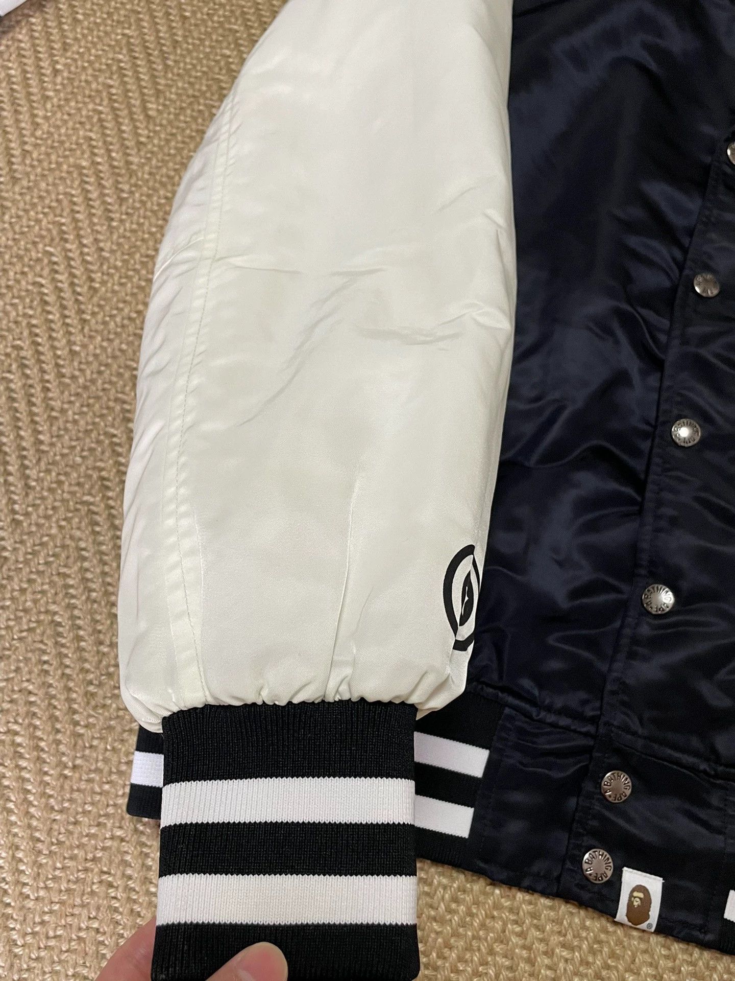 Bape BAPE Silk Color Blocked Cotton Shark Jacket M Size US M / EU 48-50 / 2 - 6 Thumbnail