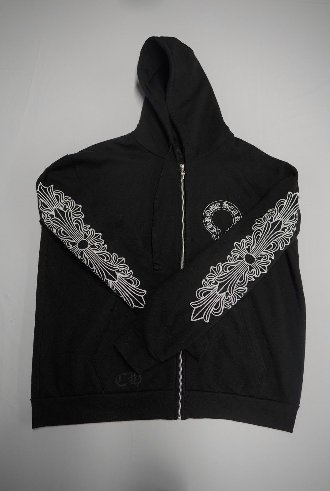 専用 Chrome Hearts Horseshoe Floral Fleece Chrome Hearts Horseshoe Floral Fleece Zip-Up Hoodie Black | eBay