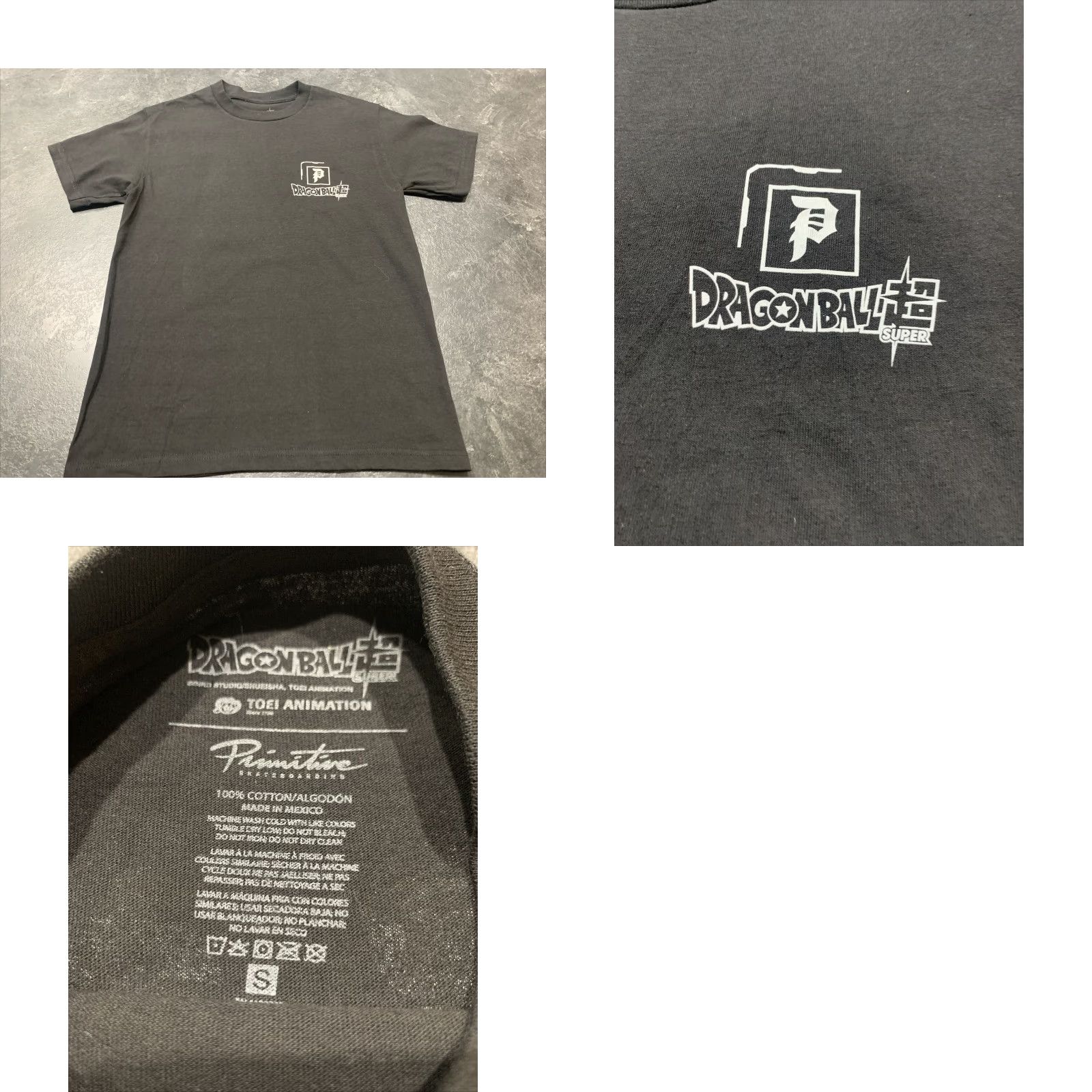 Vintage VINTAGE Primitive Dragon Ball Super T-Shirt S Black Anime Graphic Mens Small Size US S / EU 44-46 / 1 - 8 Thumbnail