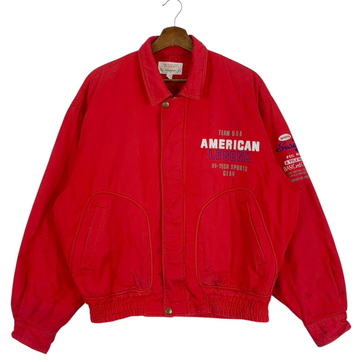 Vintage Vintage Blueky New York American Legend Sport Jacket Size US L / EU 52-54 / 3 - 1 Thumbnail