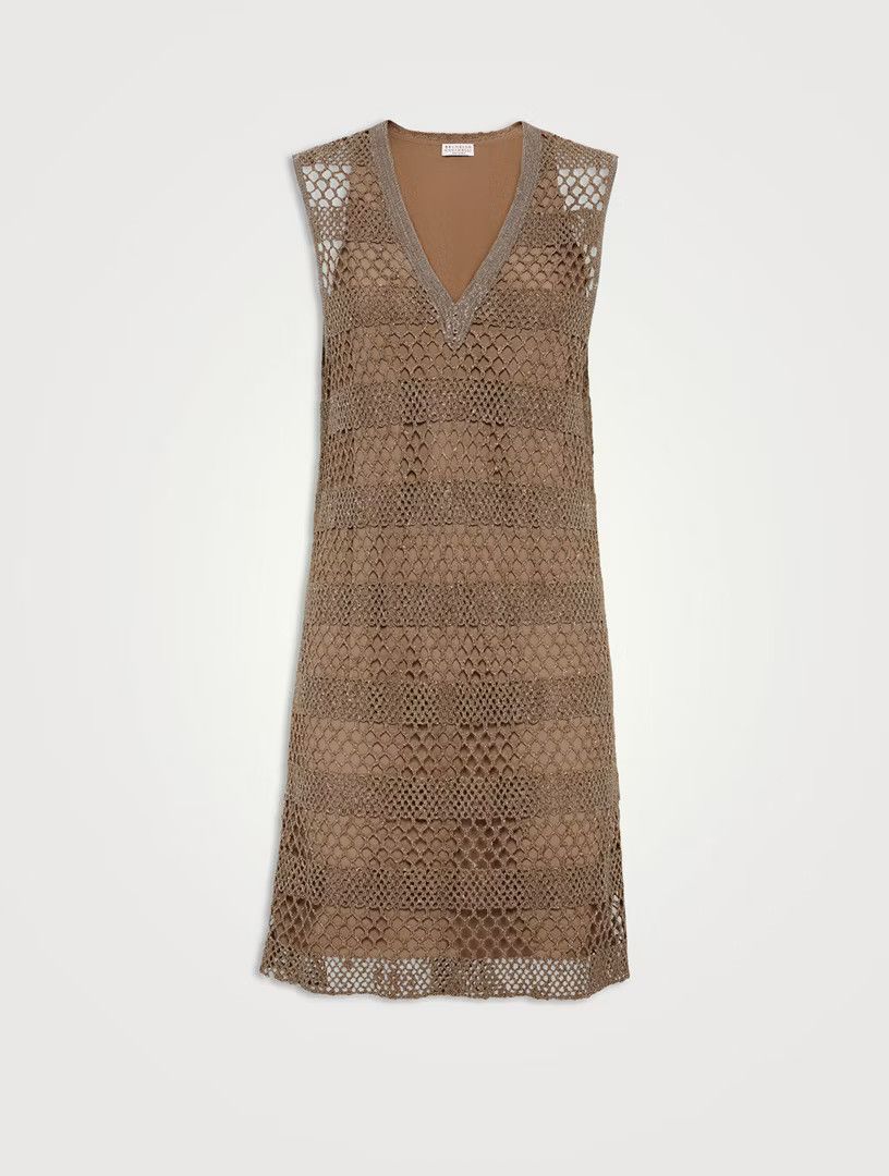 Brunello Cucinelli o1w1db10825 Dress in Dark Grey Size M / US 6-8 / IT 42-44 - 1 Thumbnail