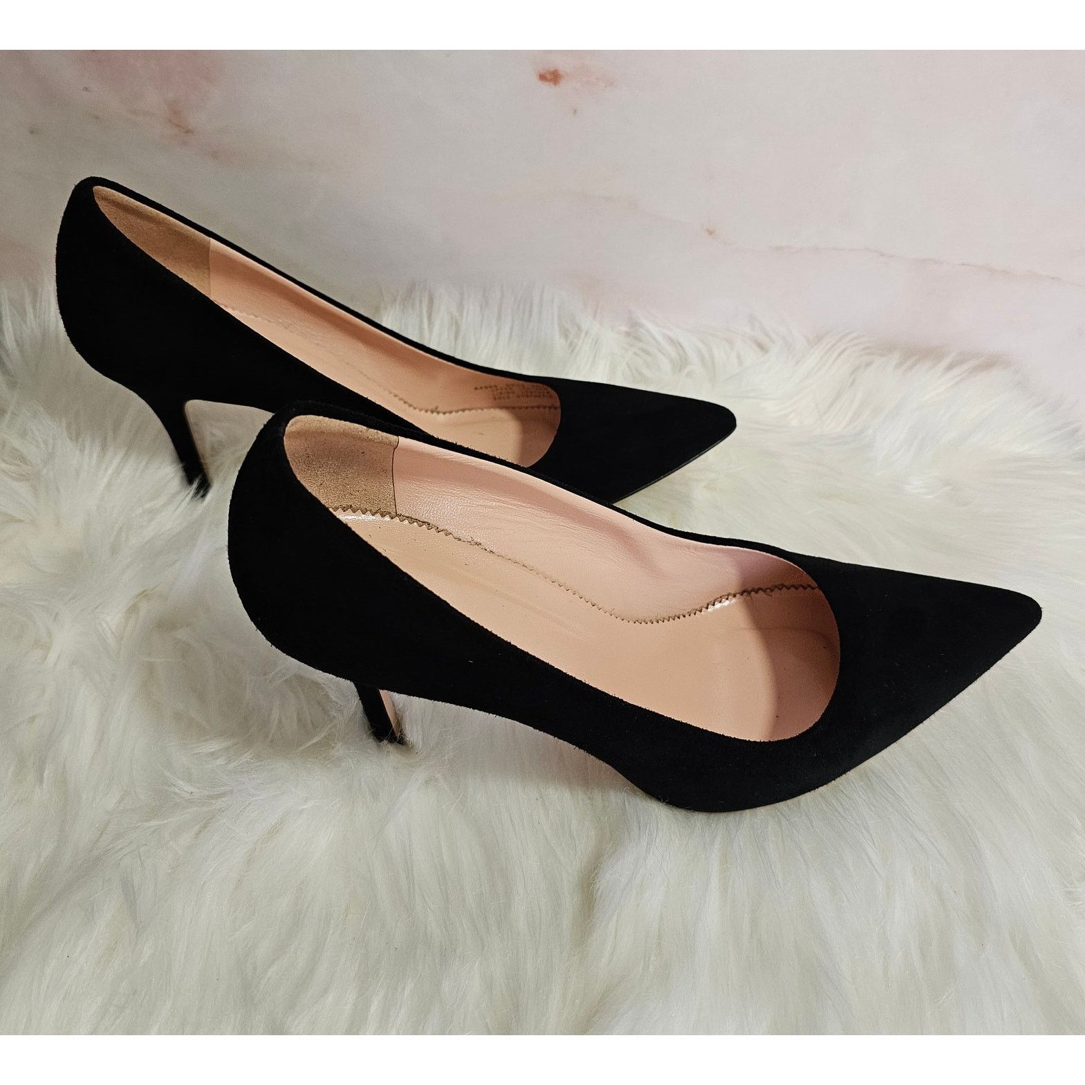 J.Crew EUC J. Crew Made in Italy Elsie Suede Leather Heels Pumps 9 Size US 9 / IT 39 - 6 Thumbnail