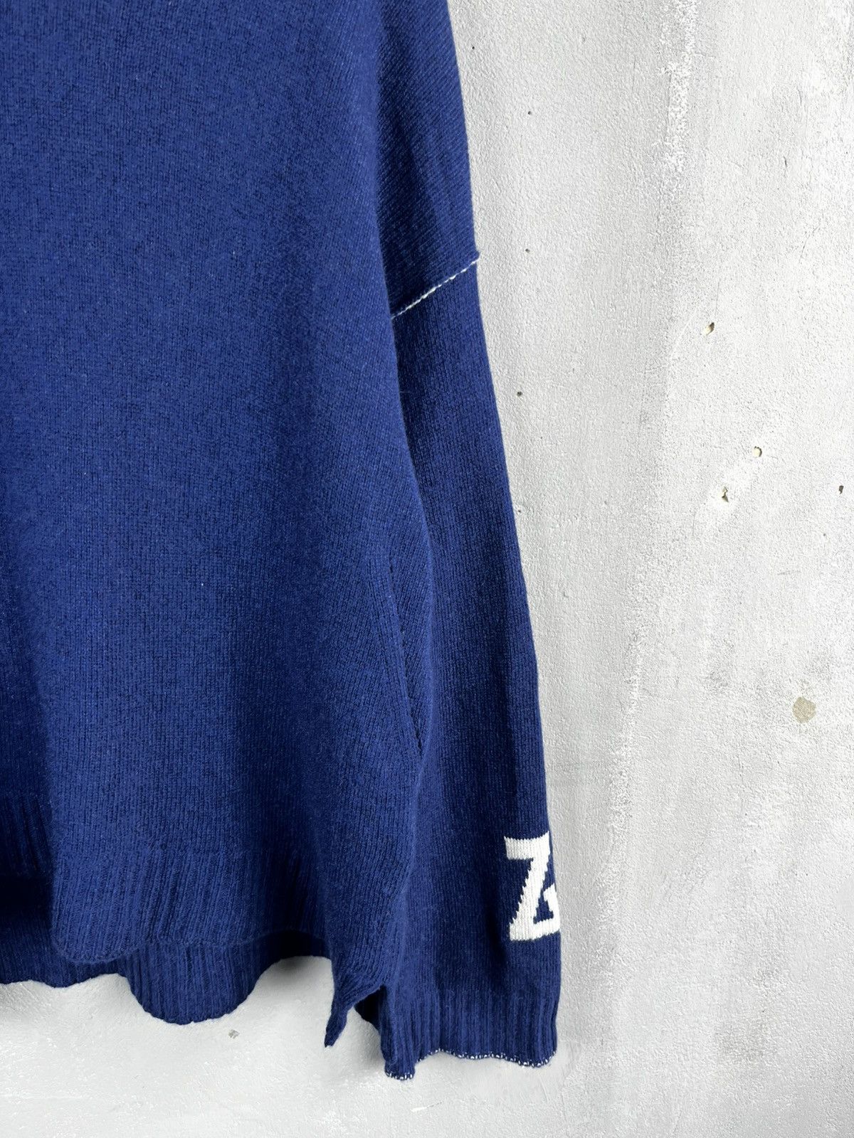 Zadig & Voltaire ZADIG&VOLTAIRE Markus Drop Shoulder Cashmere Sweater - Flag Size L / US 10 / IT 46 - 4 Thumbnail