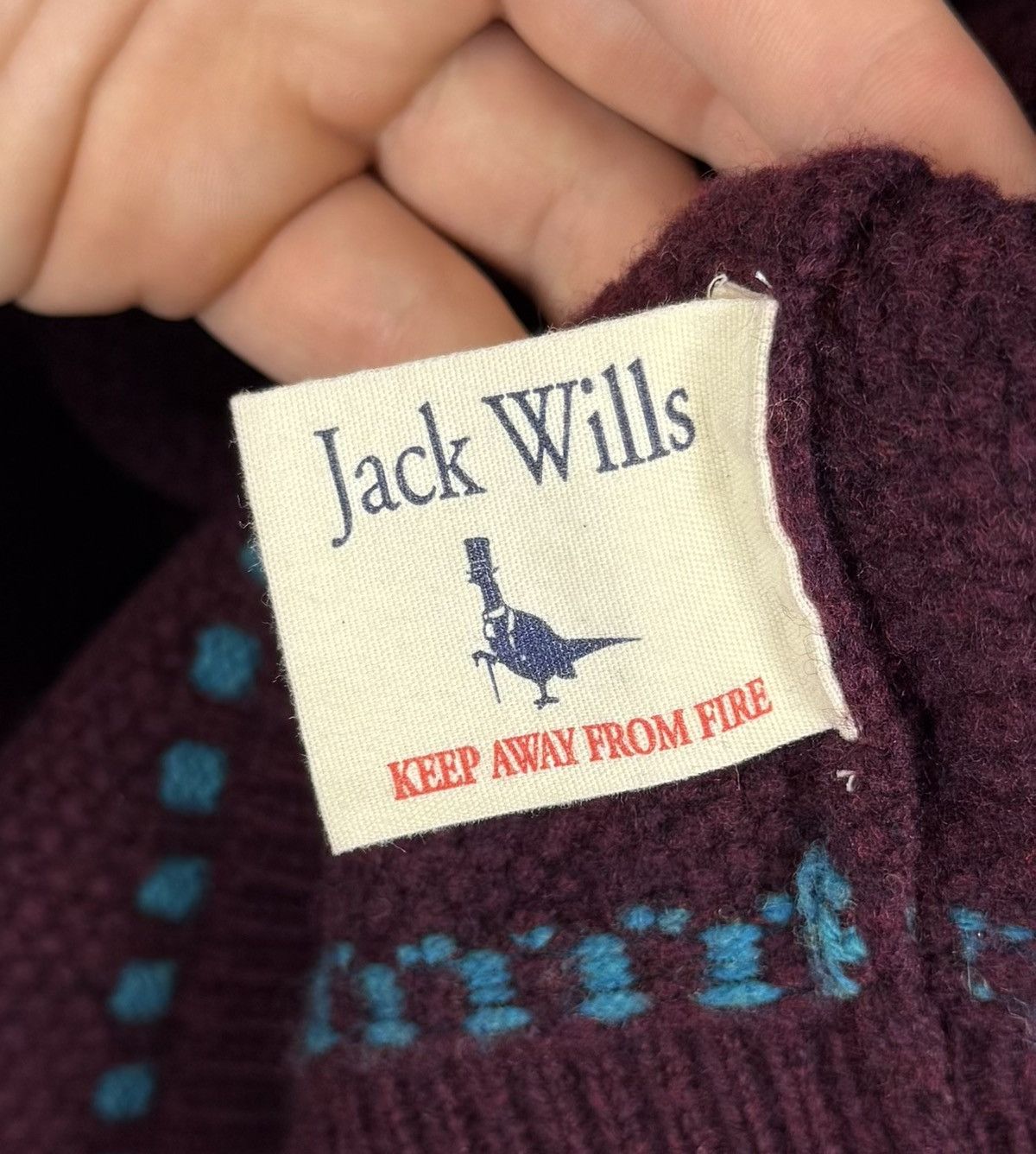 Jack Wills Jack Wills Knit Merino Wool Sweater Jumper Red Long Sleeve Size US M / EU 48-50 / 2 - 8 Thumbnail