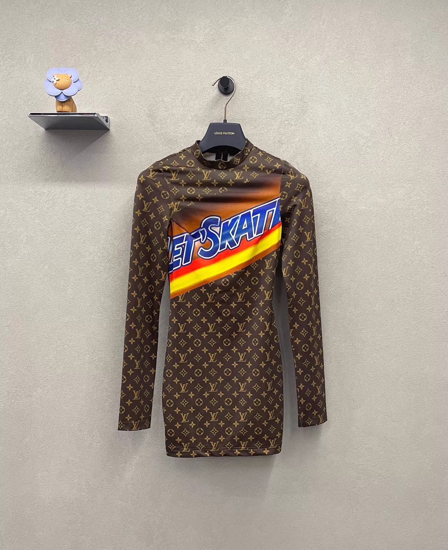 Louis Vuitton LV camel monogram print color block slim fit dress Size XS / US 0-2 / IT 36-38 - 1 Thumbnail
