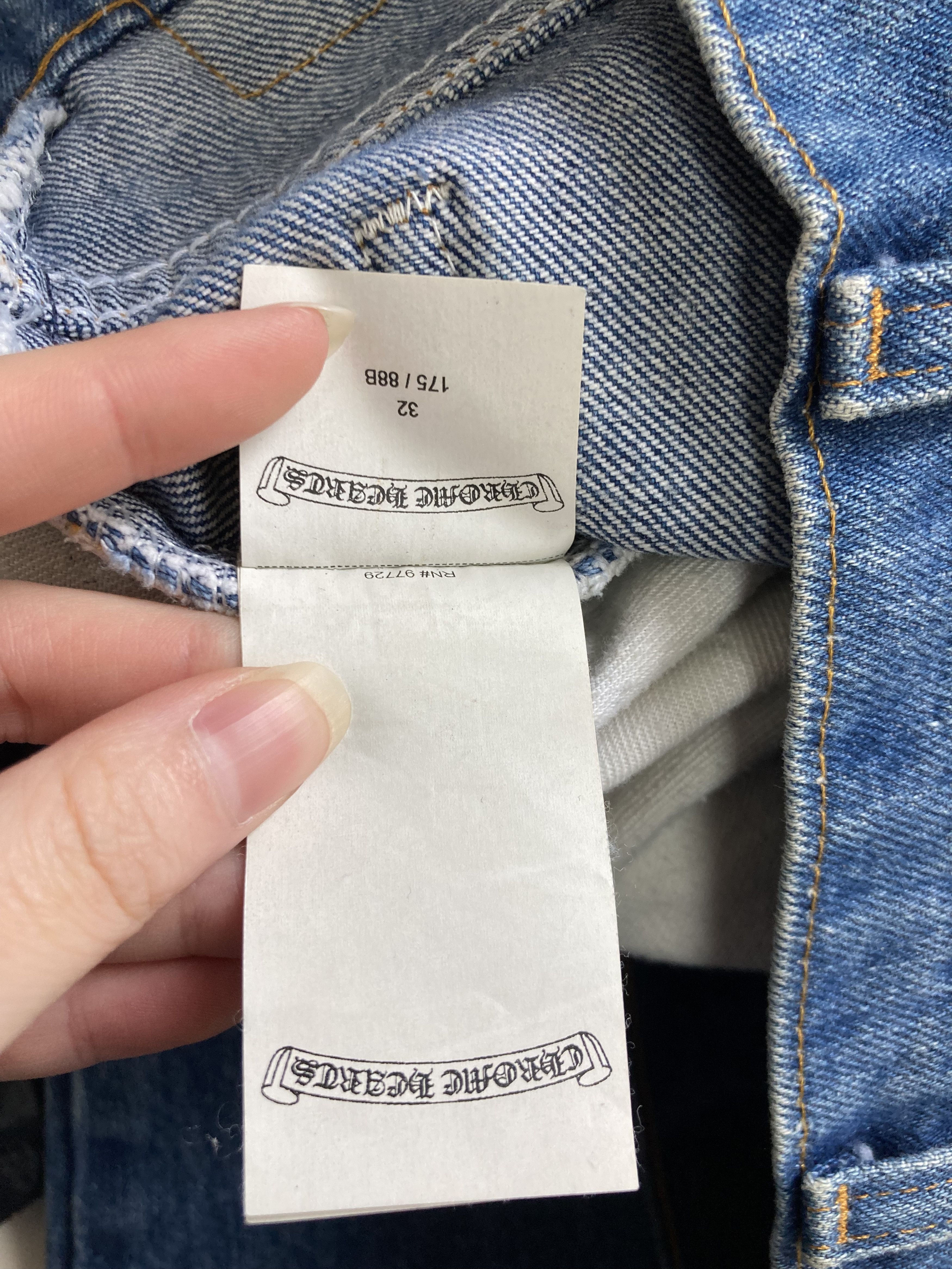 Chrome Hearts Chrome Hearts Levi's 517 Black Cross Patch Denim Jeans Size 24" / US 00 / IT 34 - 12 Thumbnail