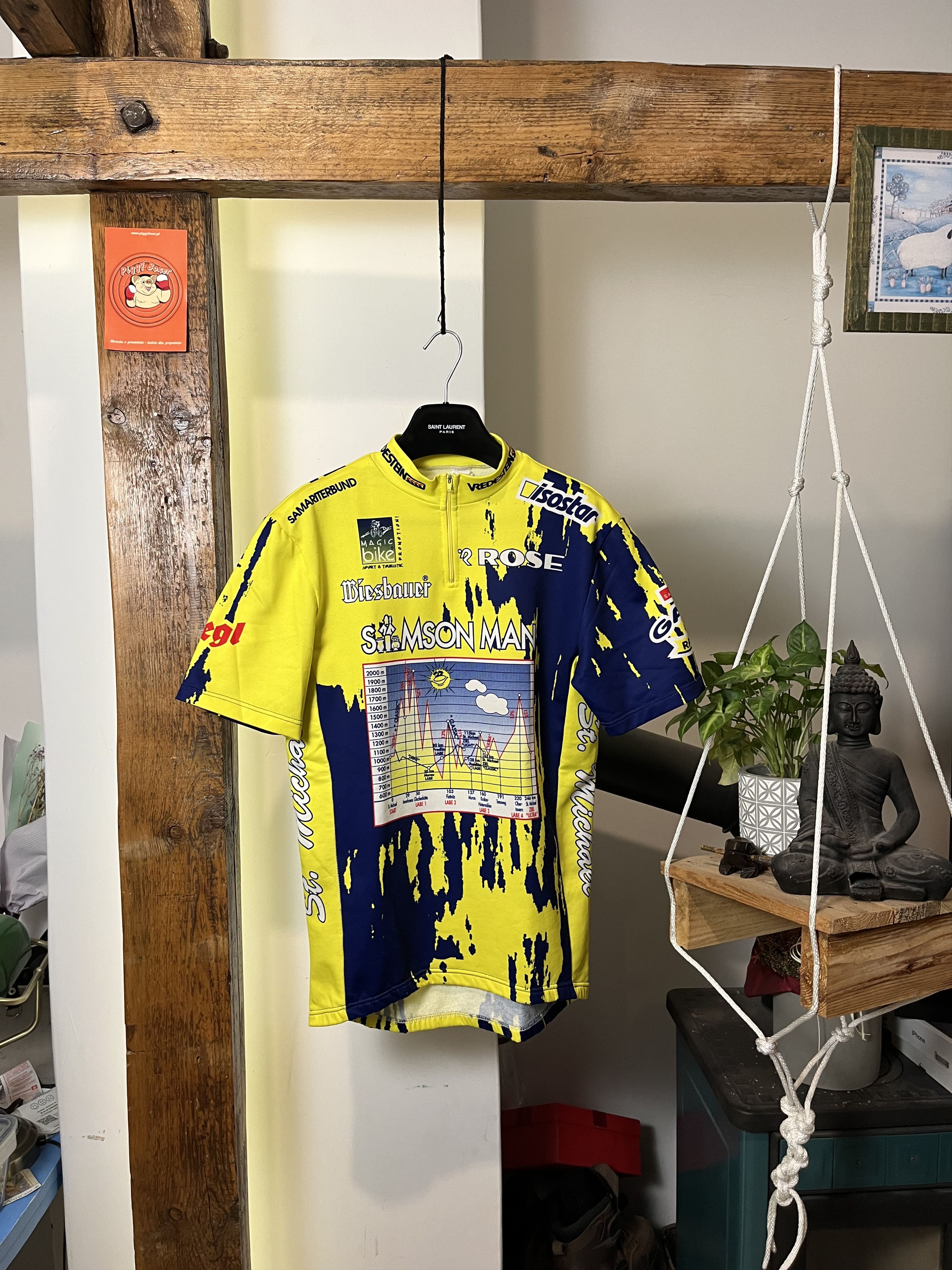 Vintage 90s Fullpritn Cycling Jersey St Michaels Size US XL / EU 56 / 4 - 1 Thumbnail