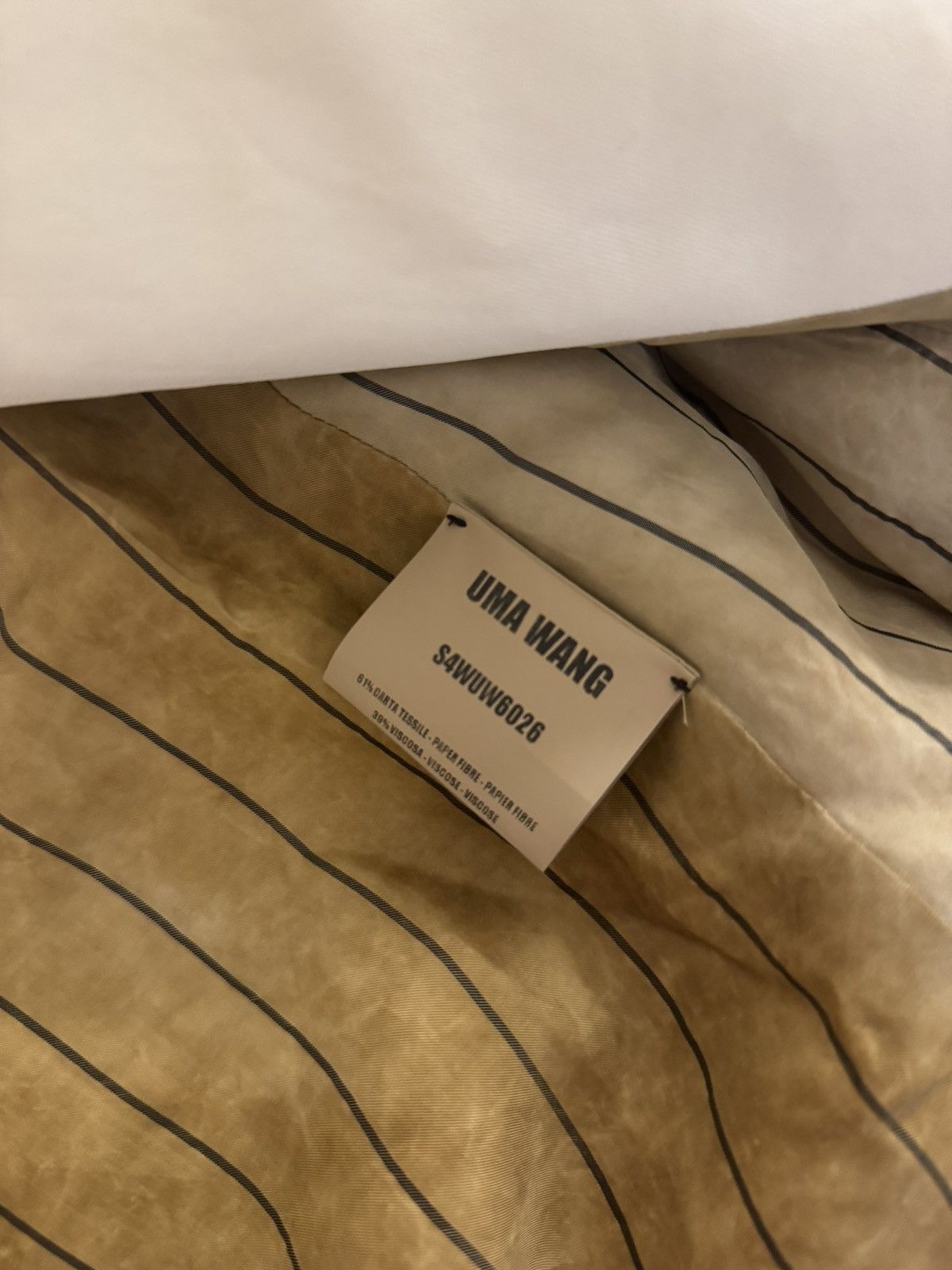 Uma Wang Uma Wang SS2024 KAVA Jacket Off White Paper Fibre Italy M Size M / US 6-8 / IT 42-44 - 5 Thumbnail