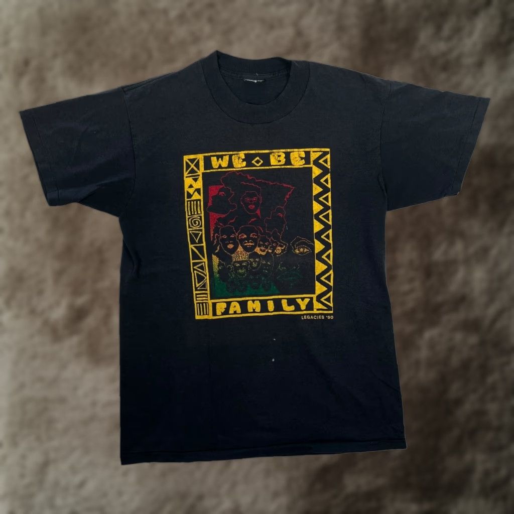 Vintage VINTAGE We Be FAMILY Legacies 90s T-Shirt Mens Large Black Graphic Print Short Sleeve Crew Neck Shirt Mens Size US M / EU 48-50 / 2 - 1 Thumbnail