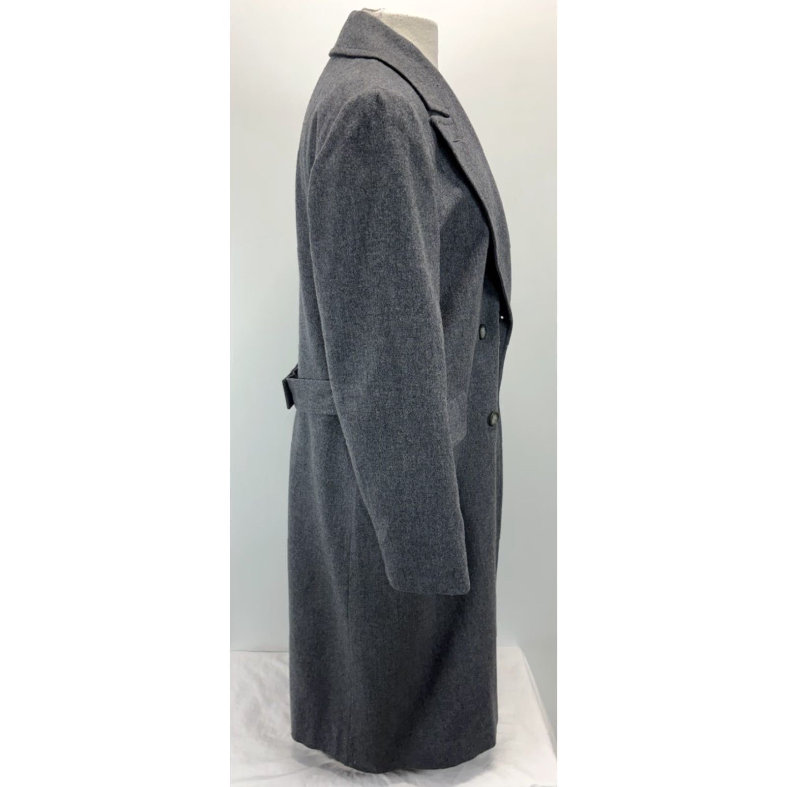 Pendleton Vtg Pendleton Coat Women’s Sz 16 Grey 100% Virgin Wool Trench Double Breasted Size XXL / US 16-18 / IT 52-54 - 4 Thumbnail