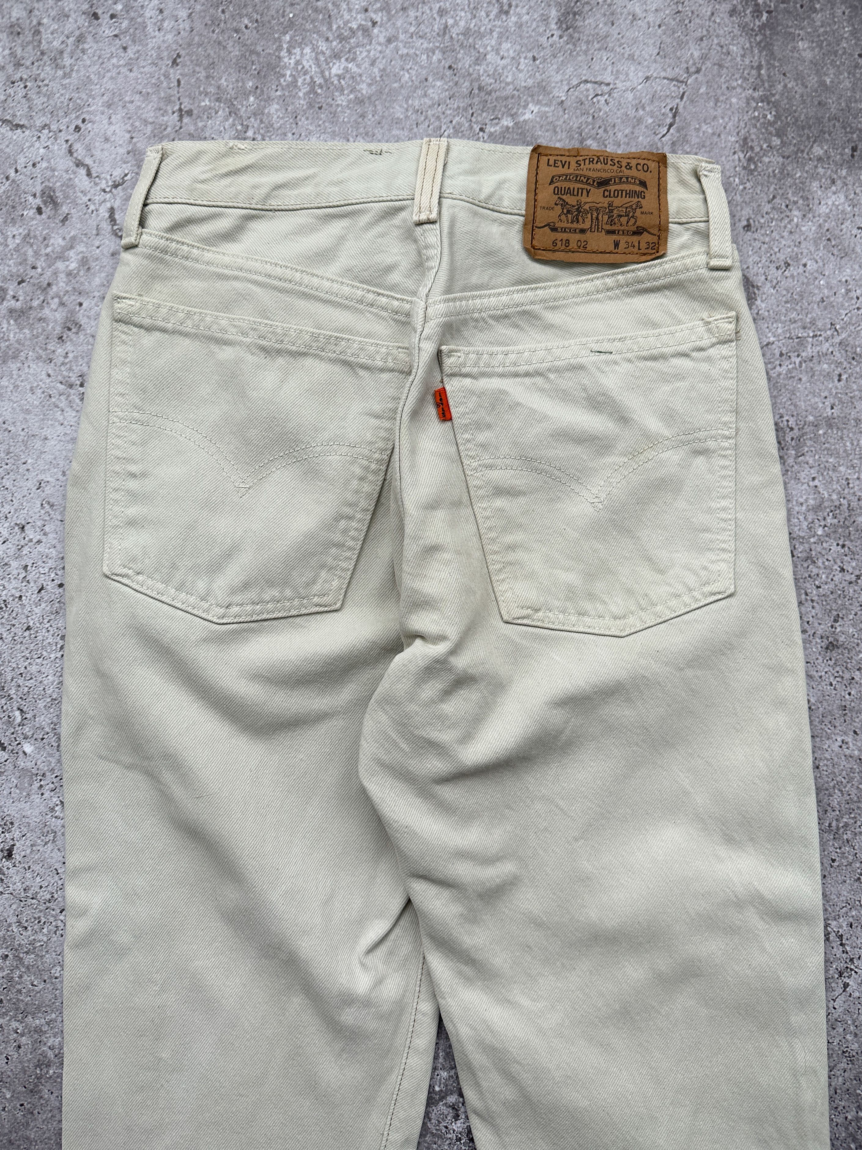 Levi's Vintage Levi's Cream Denim Pants Jeans Size 27" / US 4 / IT 40 - 8 Thumbnail