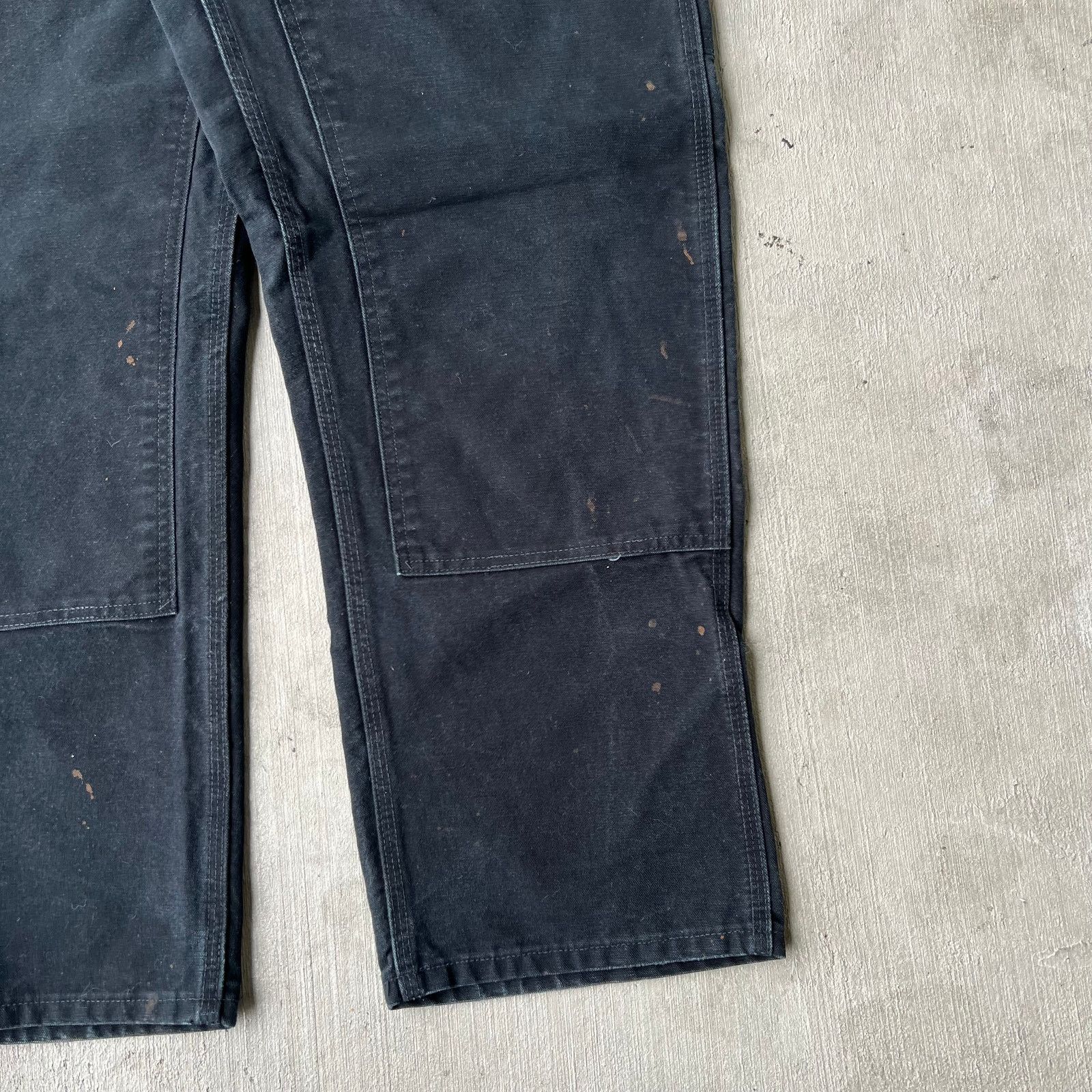 Carhartt × Vintage Vintage Y2K Carhartt black double knee work carpenter pants Size US 35 - 5 Thumbnail