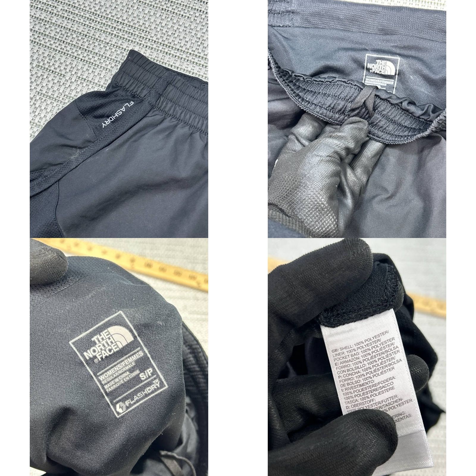 The North Face The North Face Athletic Shorts Womens Small Black Flashdry Drawstring Running Size 28" / US 6 / IT 42 - 8 Thumbnail