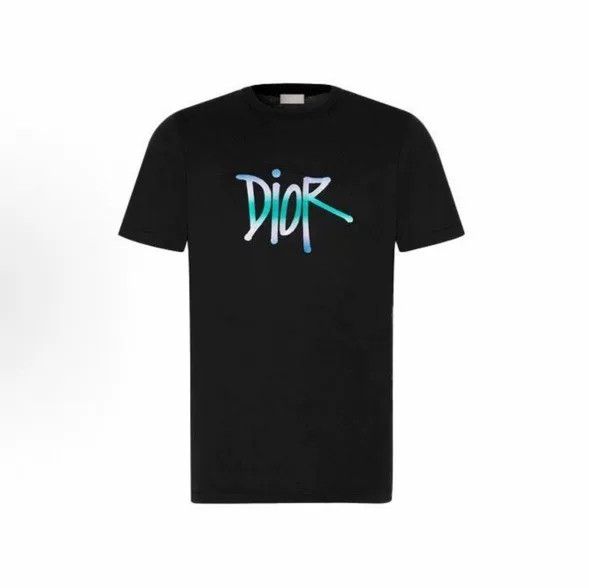 Dior Embroidered Gradient Logo Short Sleeve
