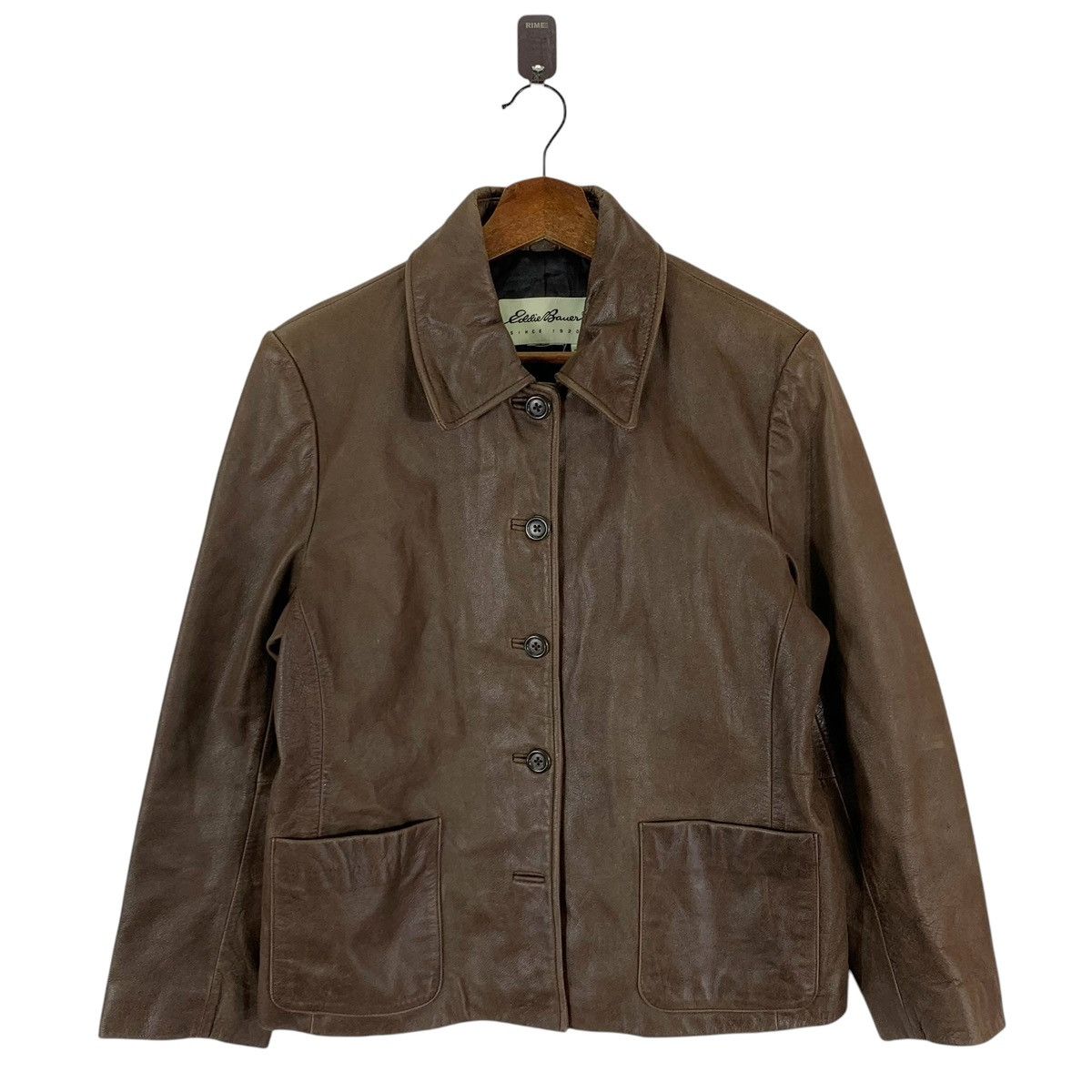 Eddie Bauer × Vintage VINTAGE EDDIE BAUER LEATHER JACKET Size S / US 4 / IT 40 - 1 Thumbnail