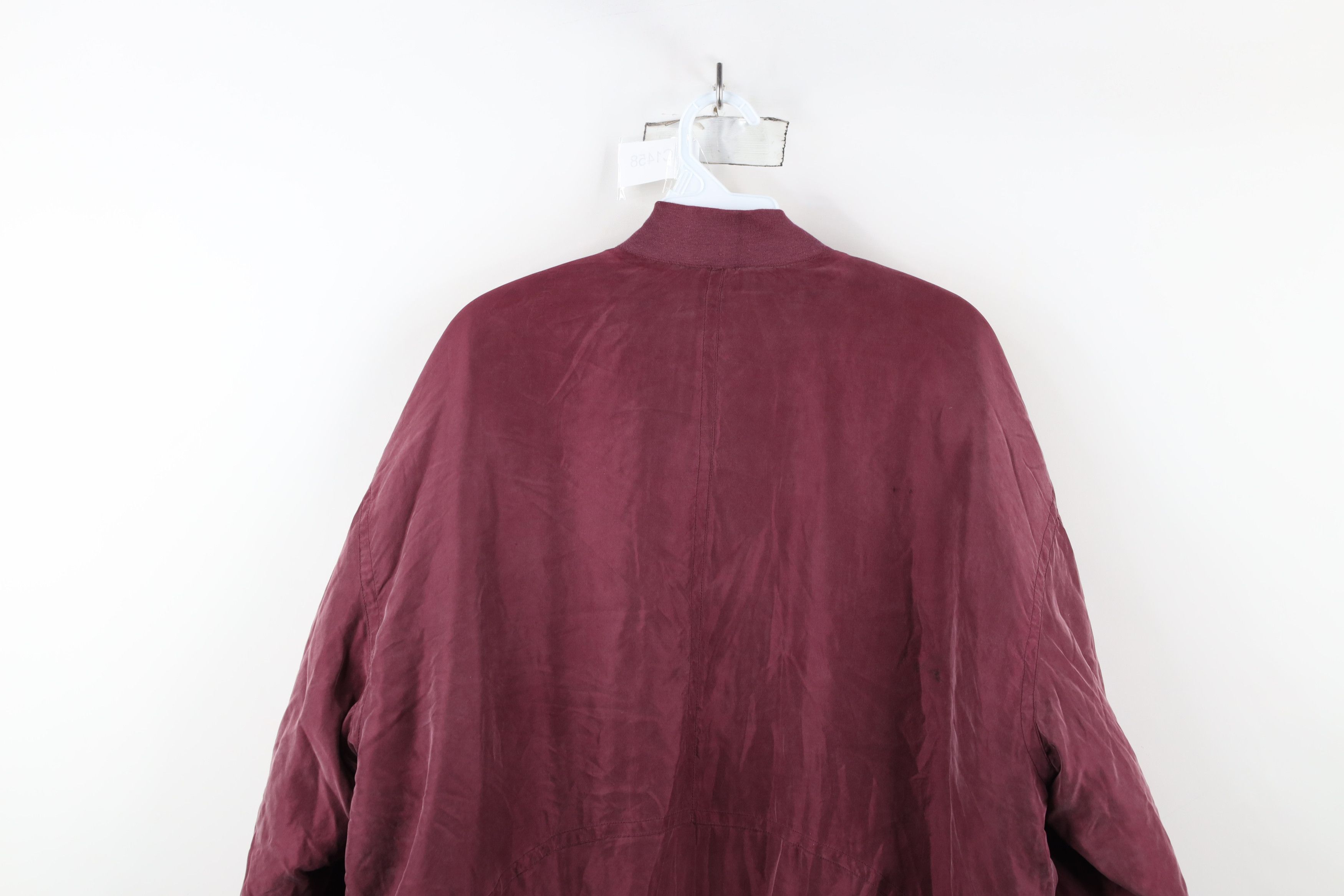 Vintage Vintage 90s Streetwear Full Zip Silk Puffer Bomber Jacket Size US M / EU 48-50 / 2 - 14 Thumbnail