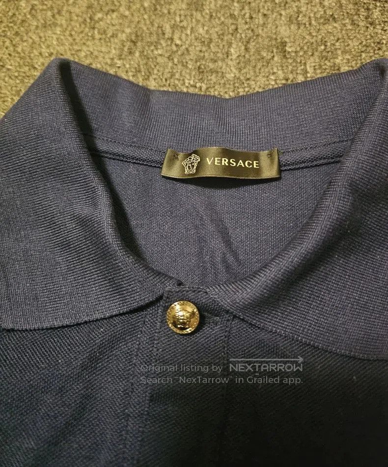 Versace Versace Blue Short Sleeve Polo Shirt. Size US S / EU 44-46 / 1 - 3 Thumbnail