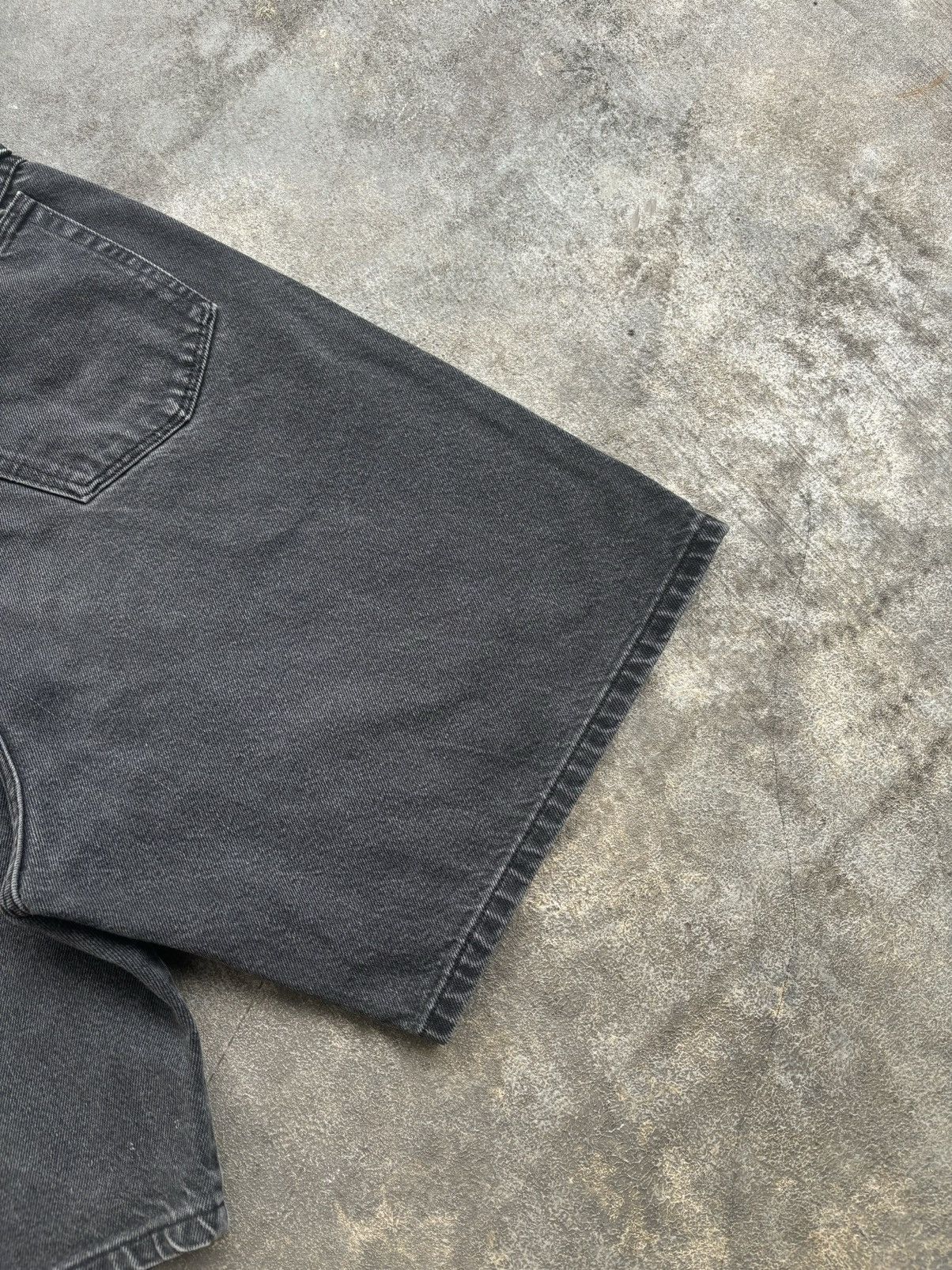 Wrangler Jorts Pants Black Wash