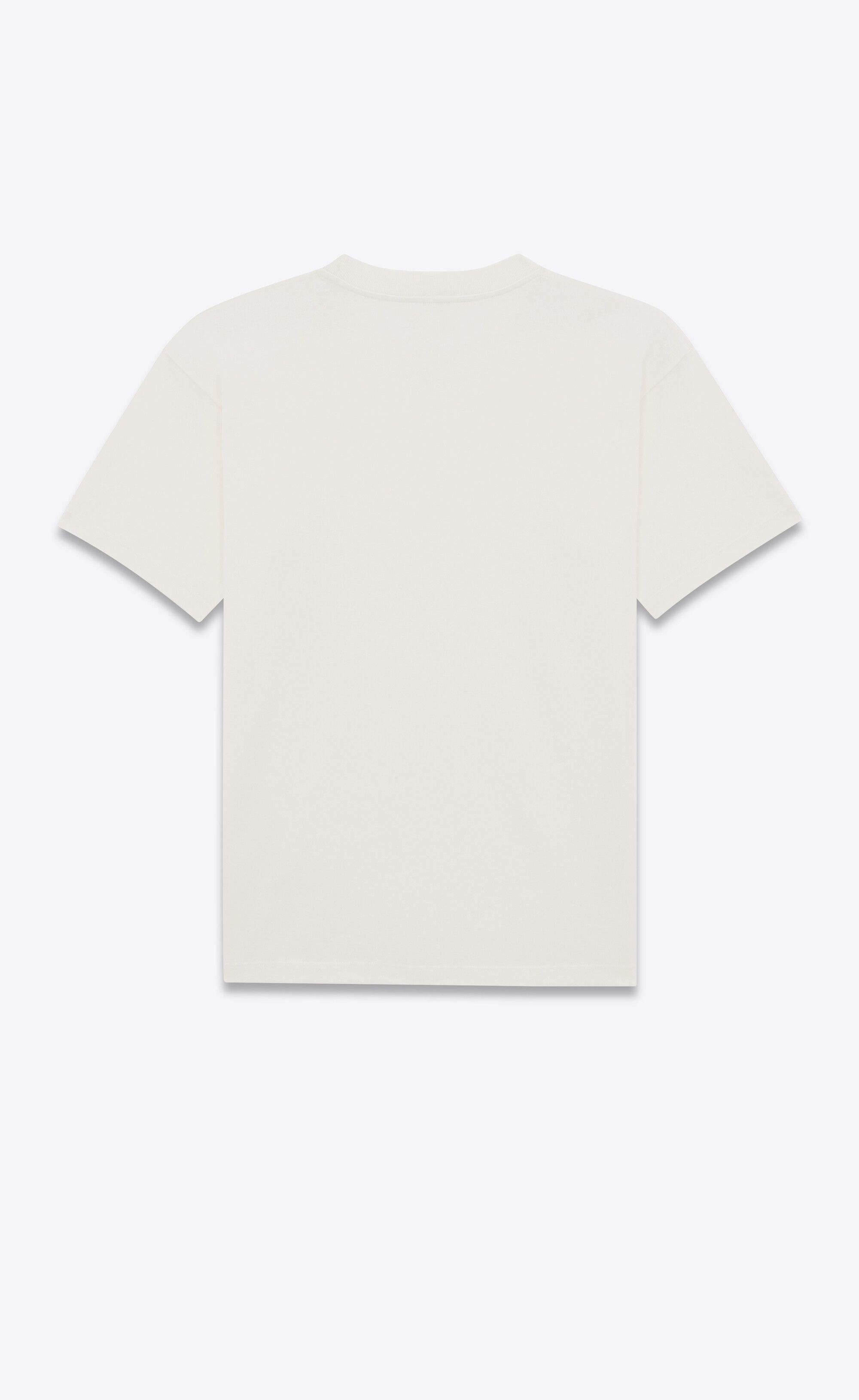 Saint Laurent Paris o1s1wg111224 Loose Fit T-Shirt In Jersey in Ivory Size US L / EU 52-54 / 3 - 1 Preview