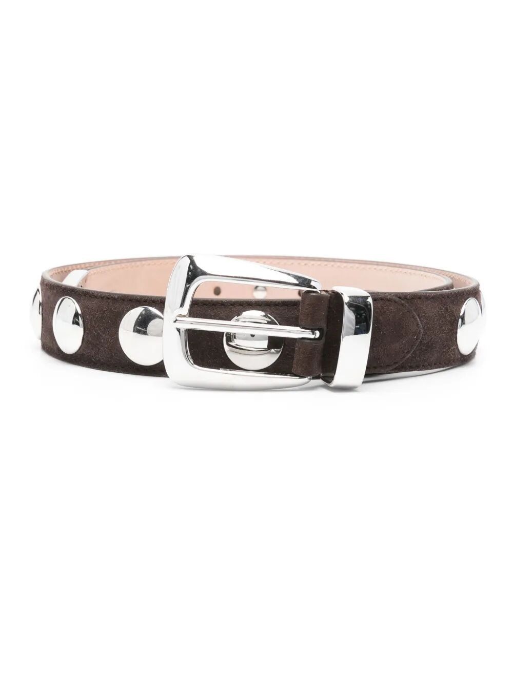KHAITE "BENNY" BELT WITH STUDS SILVER BUCKLE 30MM Size ONE SIZE - 1 Thumbnail