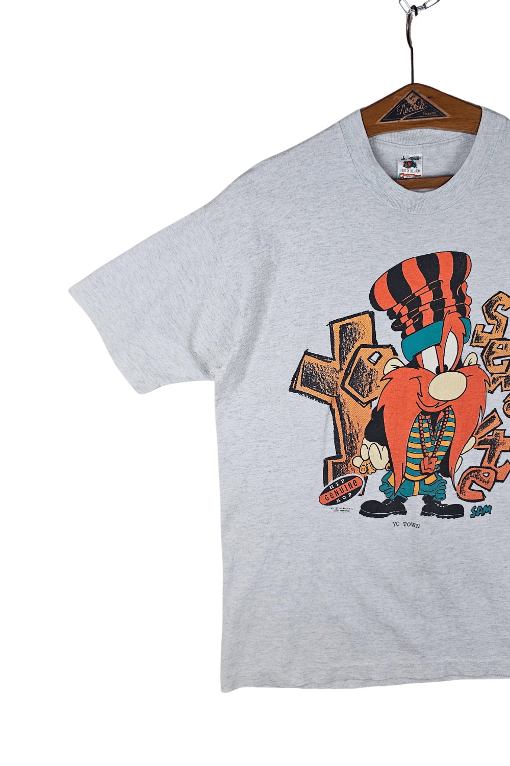 Warner Bros 1993 Looney Tunes Yosemite Sam “Genuine Hip Hop – Yo Town” Size US M / EU 48-50 / 2 - 2 Thumbnail