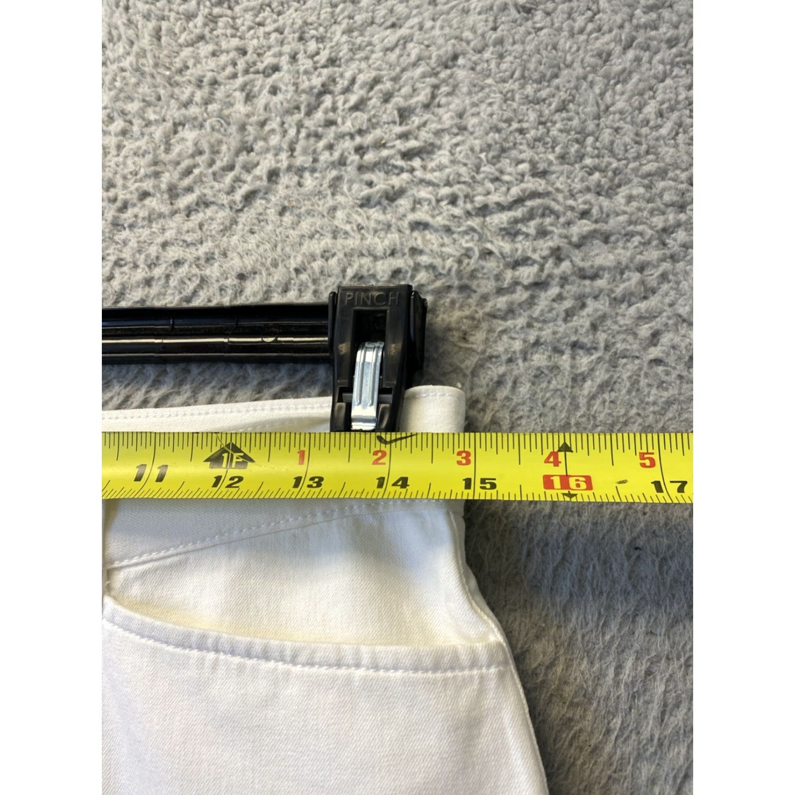 Vintage Saint Hilaire Jeans Women USA 8 White Light Flare Mid Rise 31 Inseam NWT Size 30" / US 8 / IT 44 - 6 Thumbnail