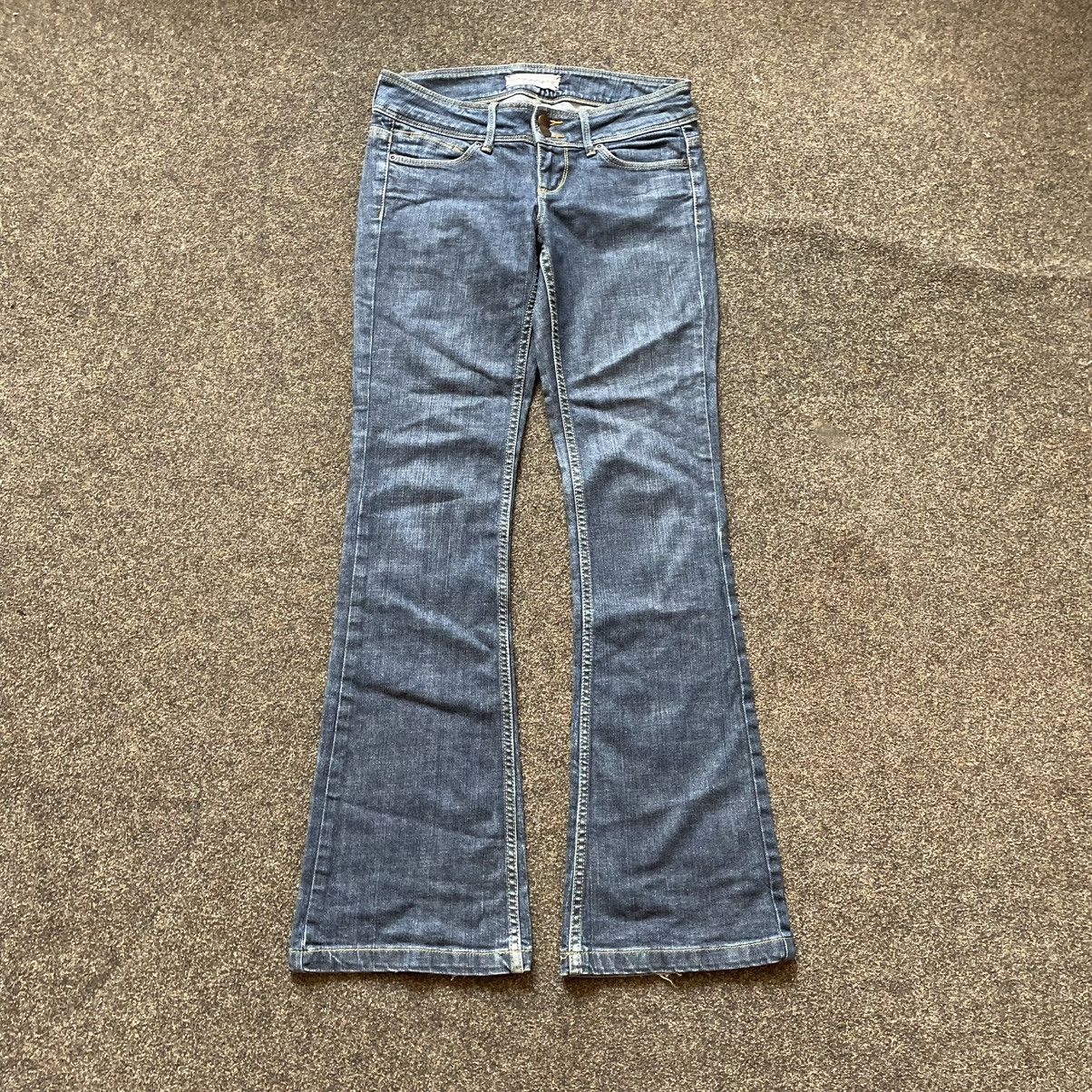 Vintage Vintage Y2K Bootcut Flared Jeans Thrashed Skate Grunge 31 Size 31" - 1 Thumbnail