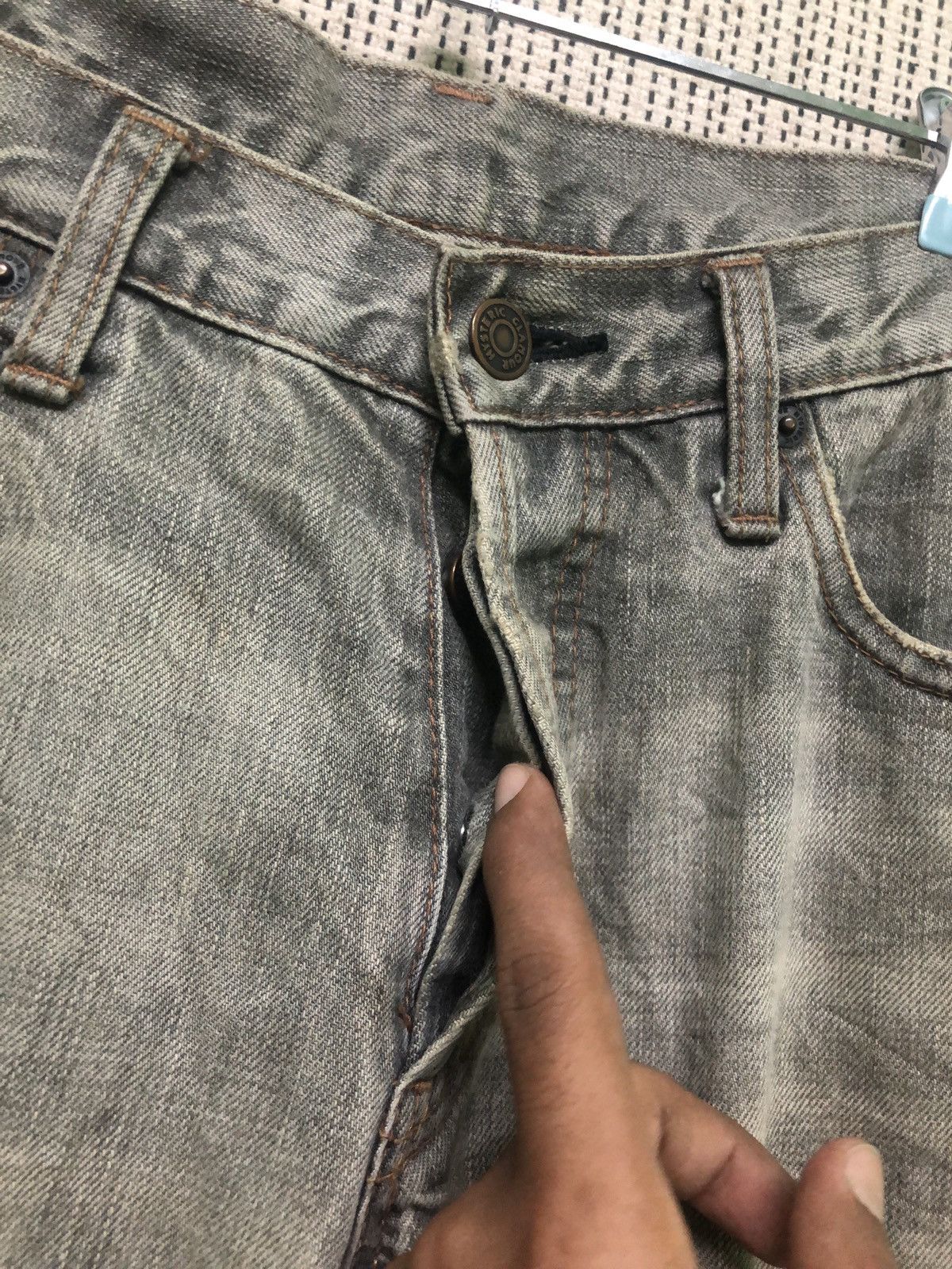 Hysteric Glamour The Hysteric XXX Hysteric Glamour Distressed Grey Denim Jean Size US 32 / EU 48 - 4 Thumbnail