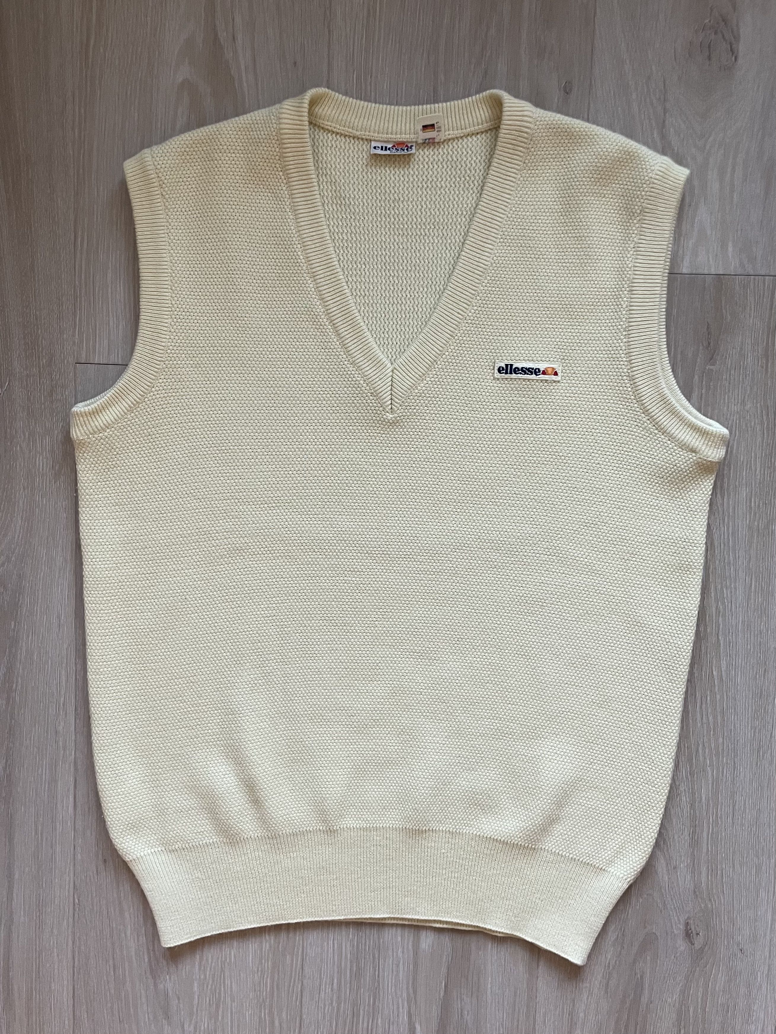 Ellesse Ellesse Vintage Knit Vest 80s Size US M / EU 48-50 / 2 - 1 Thumbnail