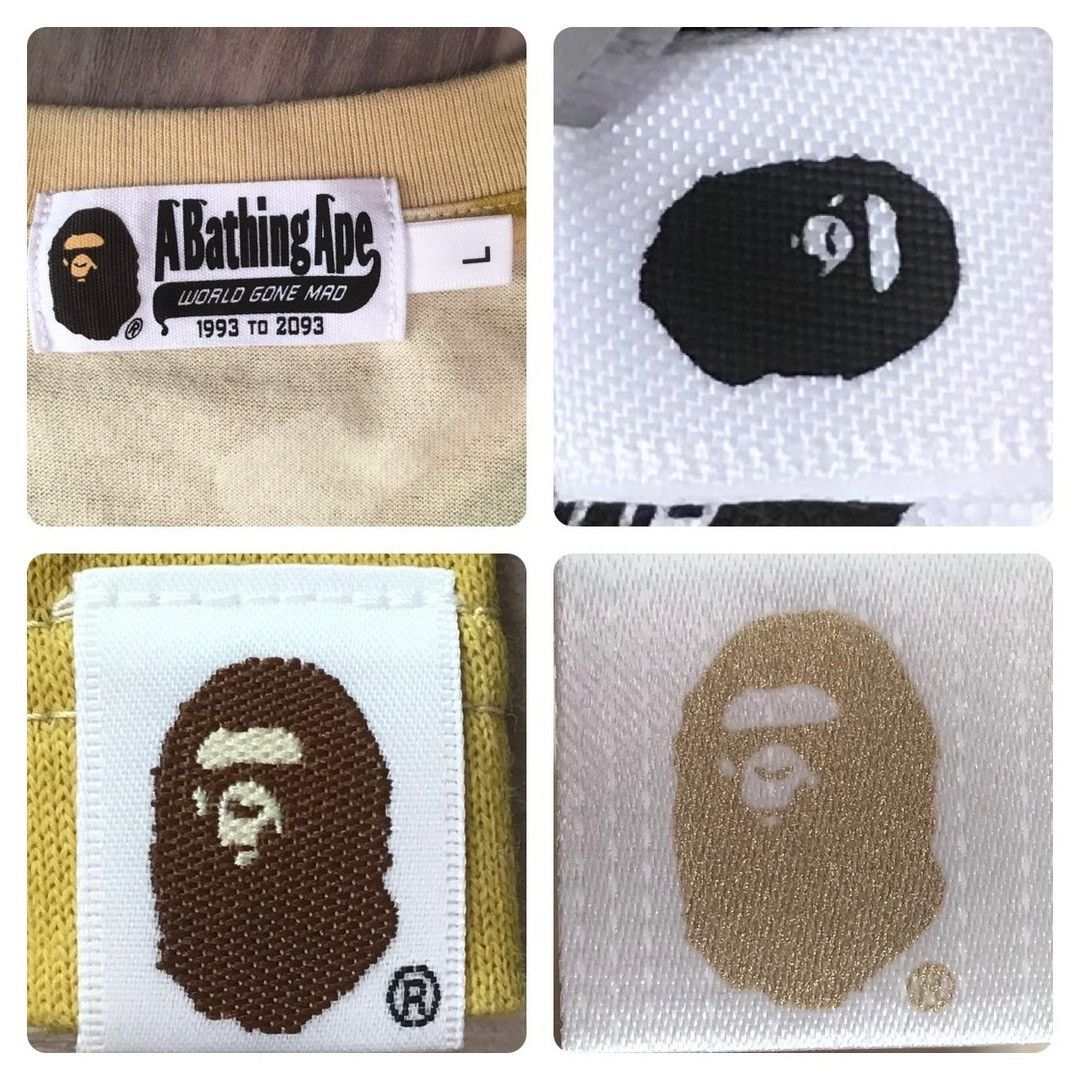 Bape BAPE College logo T-shirt yellow camo a bathing ape Size US L / EU 52-54 / 3 - 6 Thumbnail