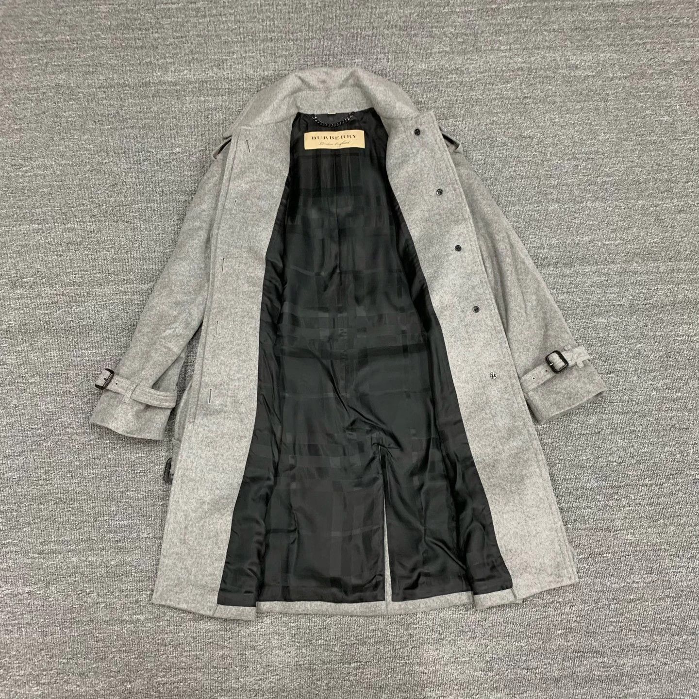 Burberry Burberry Gray Wool Overcoat 34 95 New Size XS / US 0-2 / IT 36-38 - 6 Thumbnail