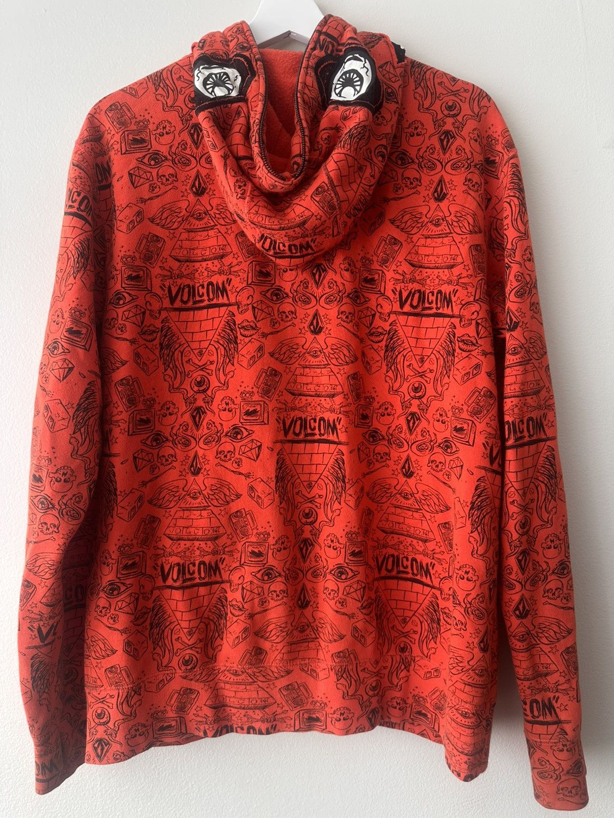 Volcom Rare Ryan Sheckler x Volcom Full Zip Orange Monster Hoodie Size US L / EU 52-54 / 3 - 2 Thumbnail