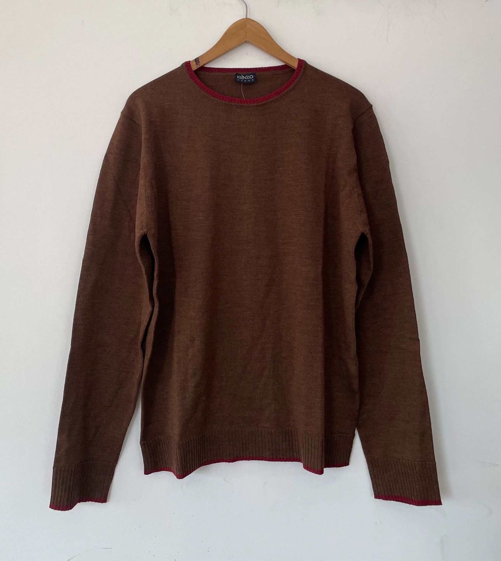 Kenzo Kenzo Men's Lightweight Wool Knit Sweater Size US L / EU 52-54 / 3 - 1 Thumbnail