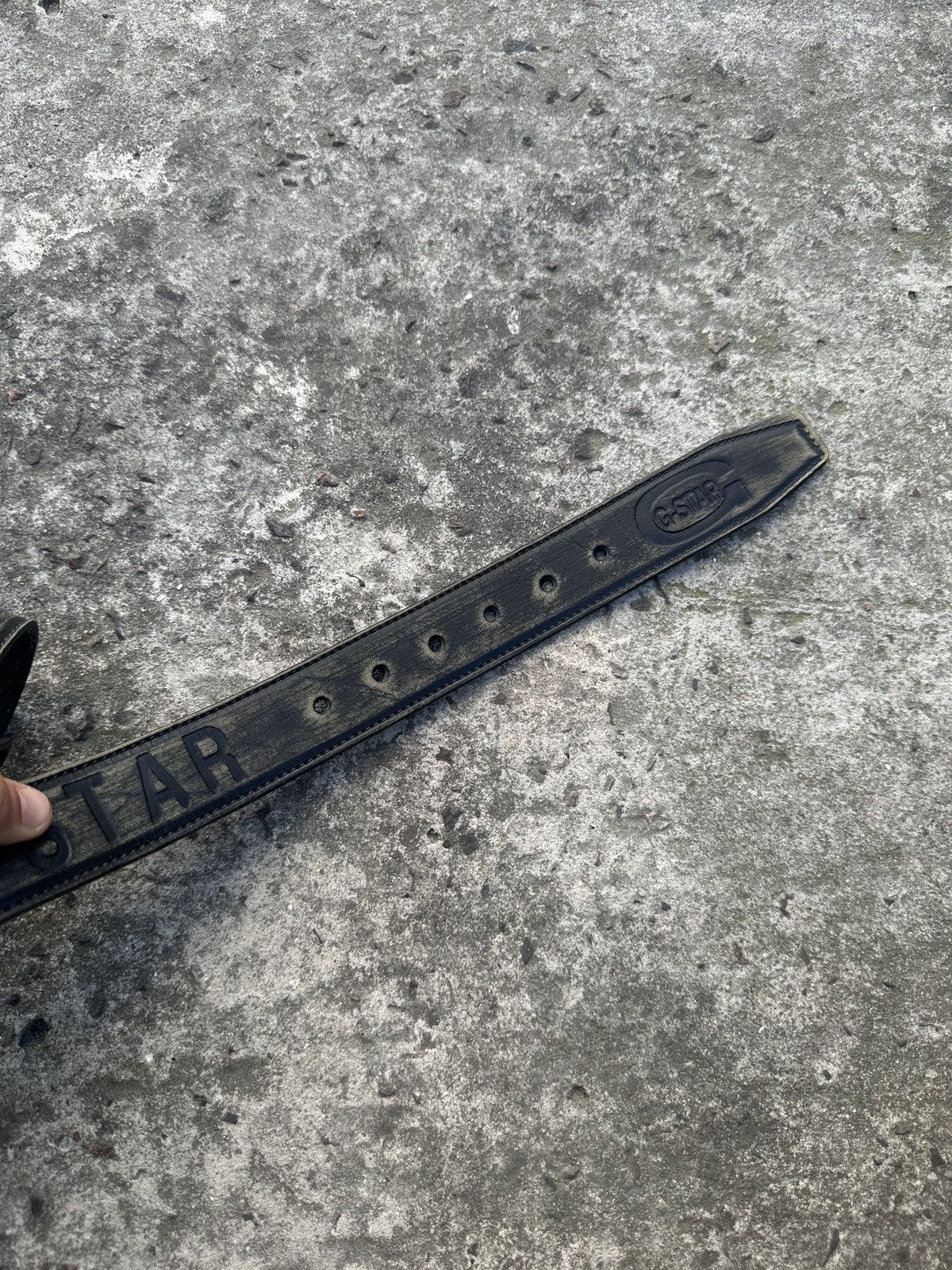 G-Star Y2K Vintage G-star Raw Logo Leather Belts Streetwear USA Size ONE SIZE - 5 Thumbnail