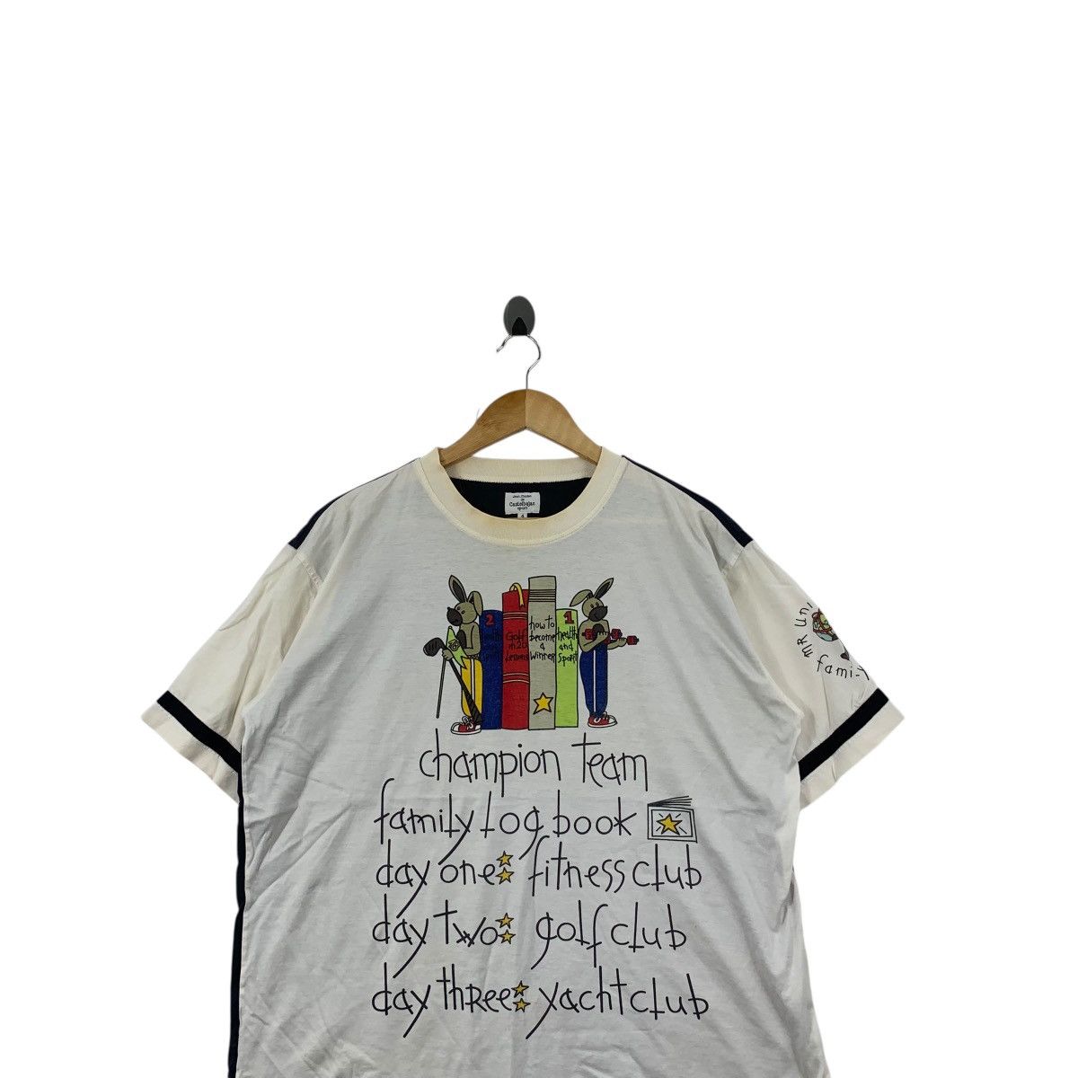 Jean Charles De Castelbajac Vintage JEAN CHARLES CASTELBAJAC Italy Golf Club Baggy Tee Size US XL / EU 56 / 4 - 2 Thumbnail
