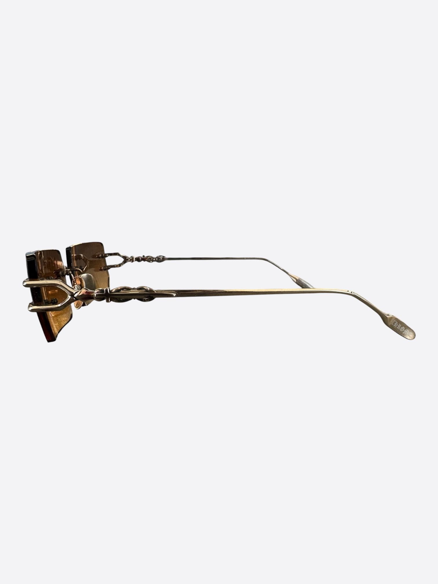 Chrome Hearts Chrome Hearts Gold Lordie Sunglasses Size ONE SIZE - 3 Thumbnail