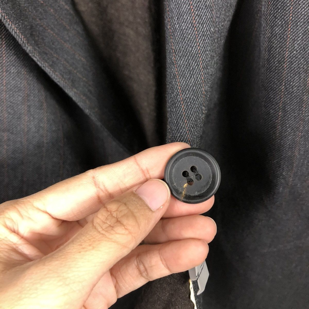 Yohji Yamamoto VINTAGE DOUBLE COLLAR JACKET ASYMMETRICAL DESIGN RICH BLACK Size M / US 6-8 / IT 42-44 - 17 Thumbnail