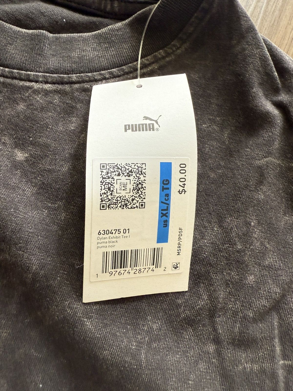 Puma Puma Dylan Exhibit Graphic Tee Black Acid Wash XL Tee Size US XL / EU 56 / 4 - 2 Thumbnail