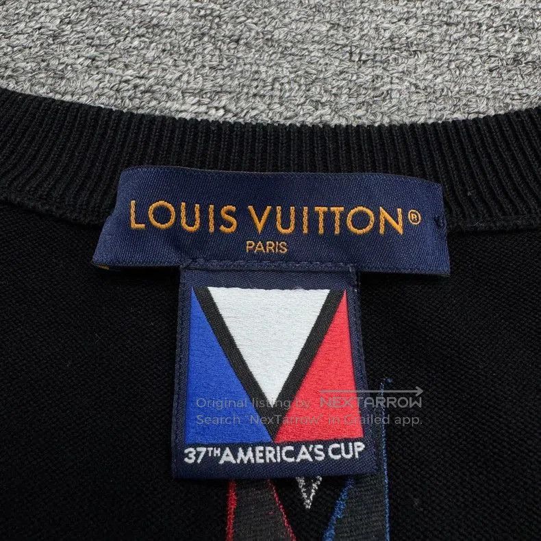 Louis Vuitton Louis Vuitton Black Crystal Letter Short Sleeve Tee. Size US XXL / EU 58 / 5 - 4 Thumbnail