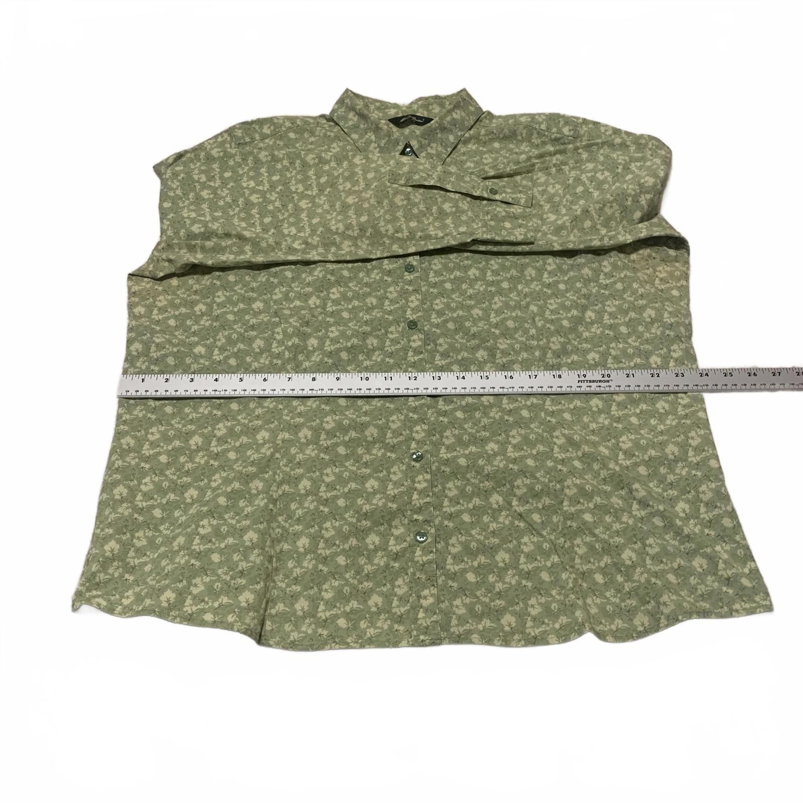 Eddie Bauer Eddie Bauer Men's Long Sleeve Green Floral Button-Up Shirt Size US XXL / EU 58 / 5 - 10 Thumbnail