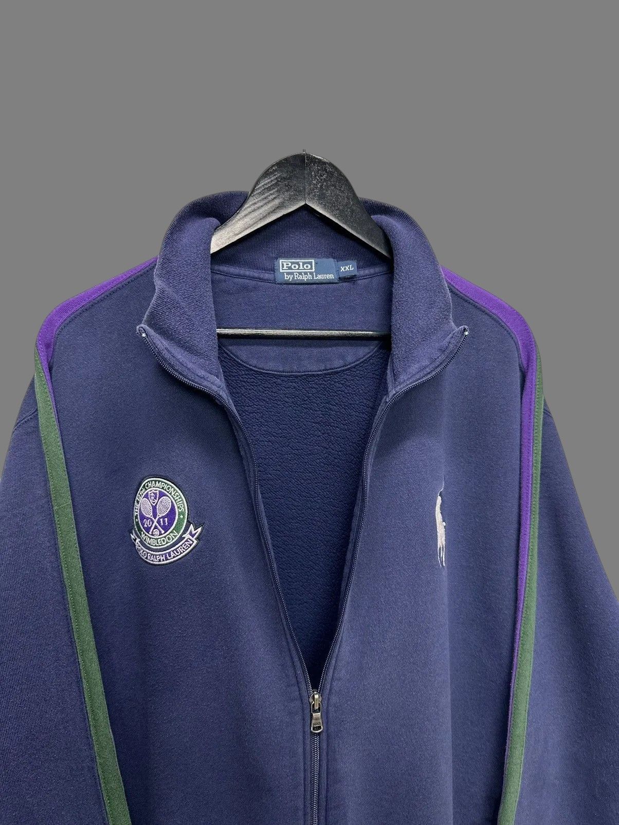 RRL Ralph Lauren Ralph Lauren Vintage Polo Wimbledon 2011 Zipper Front Size US XXL / EU 58 / 5 - 6 Thumbnail