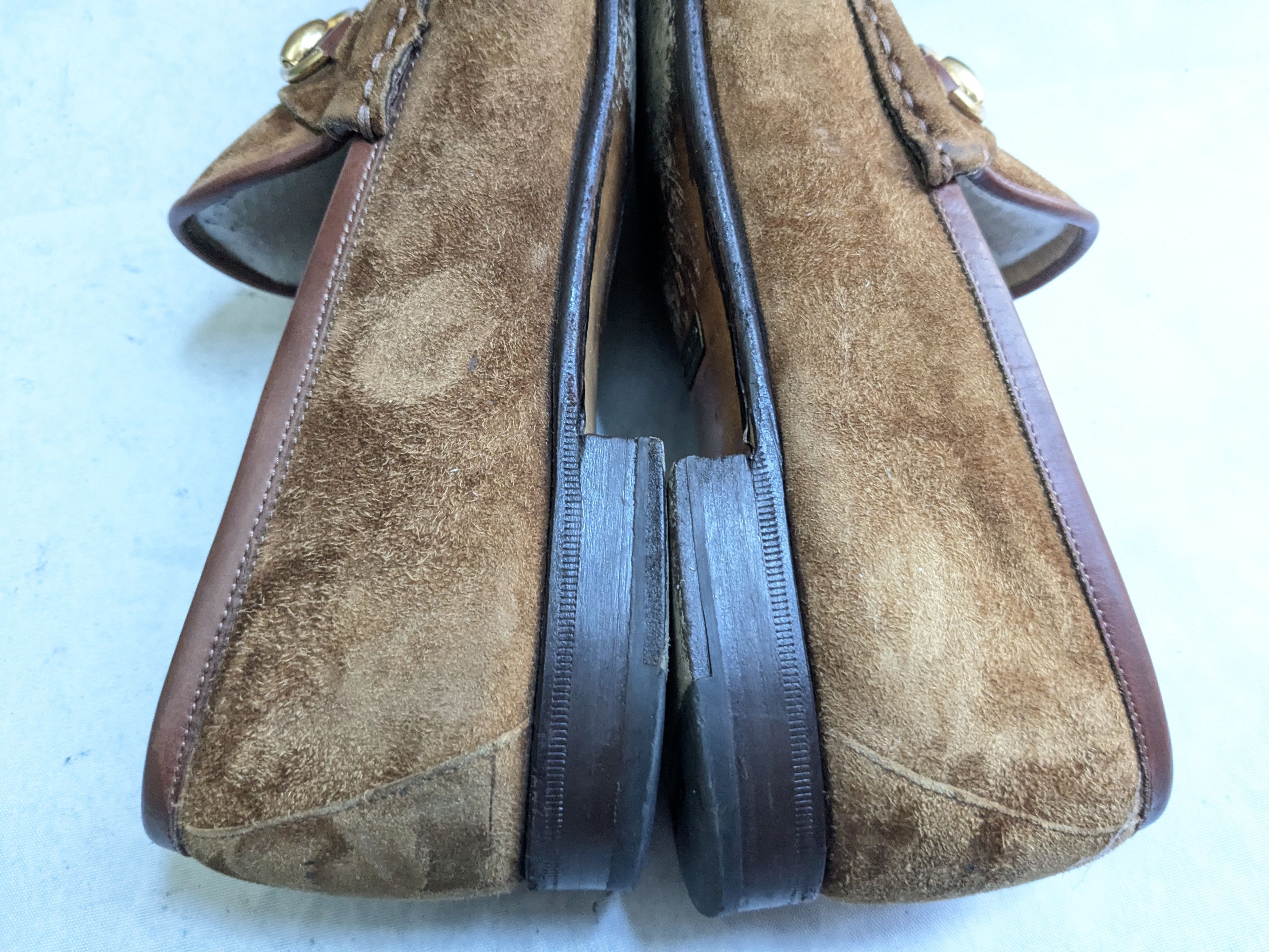 Gucci Gucci Horsebit Loafers Brown 9 D Suede Leather Size US 9 / EU 42 - 10 Thumbnail