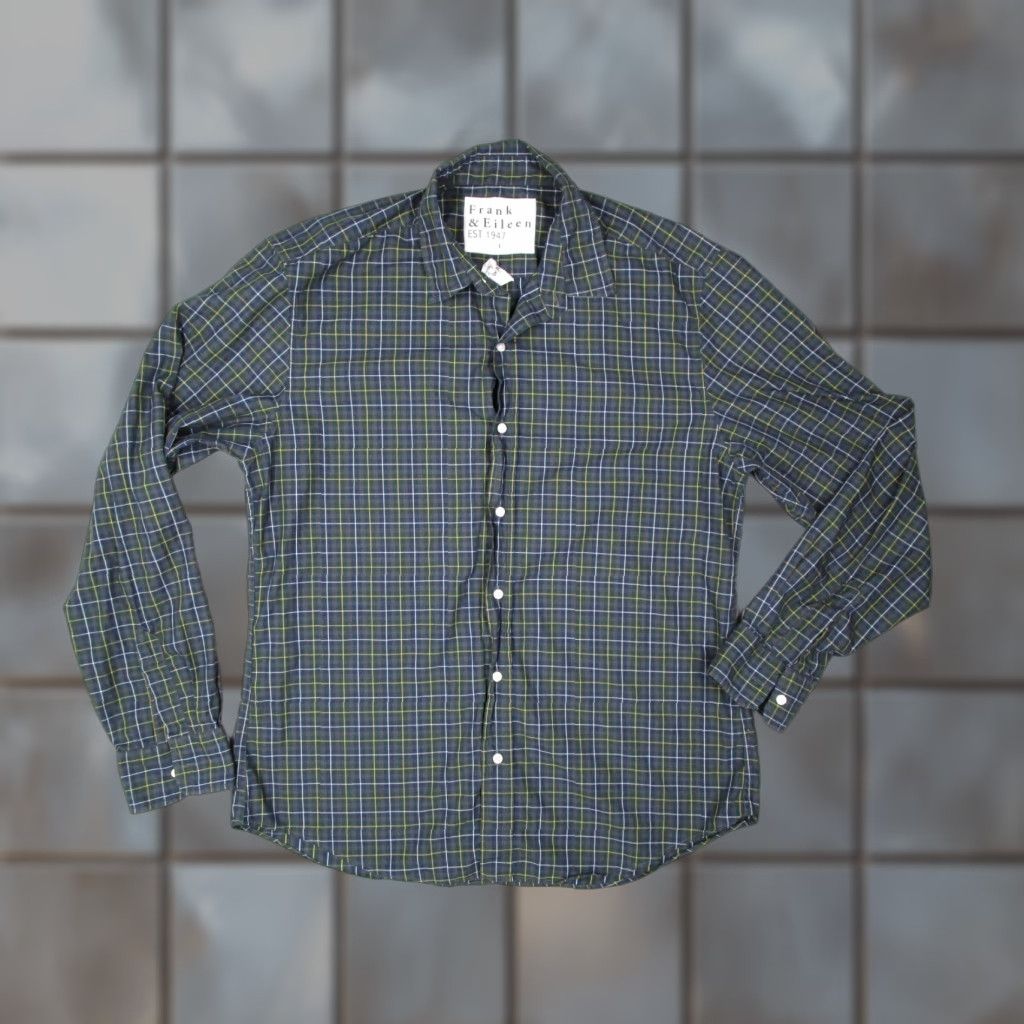 Frank & Eileen Frank Eileen Shirt Mens Large Blue Button Up Long Sleeve Casual Travel Finbar Size US L / EU 52-54 / 3 - 1 Thumbnail