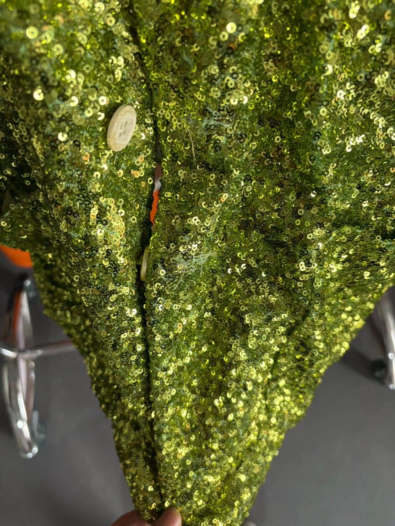 Comme des Garcons Comme Des Garcons Green sequined blazer Size M / US 6-8 / IT 42-44 - 5 Thumbnail