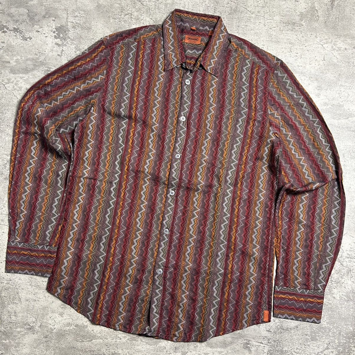 Missoni Vintage MISSONI Pattern Art Size US L / EU 52-54 / 3 - 2 Thumbnail