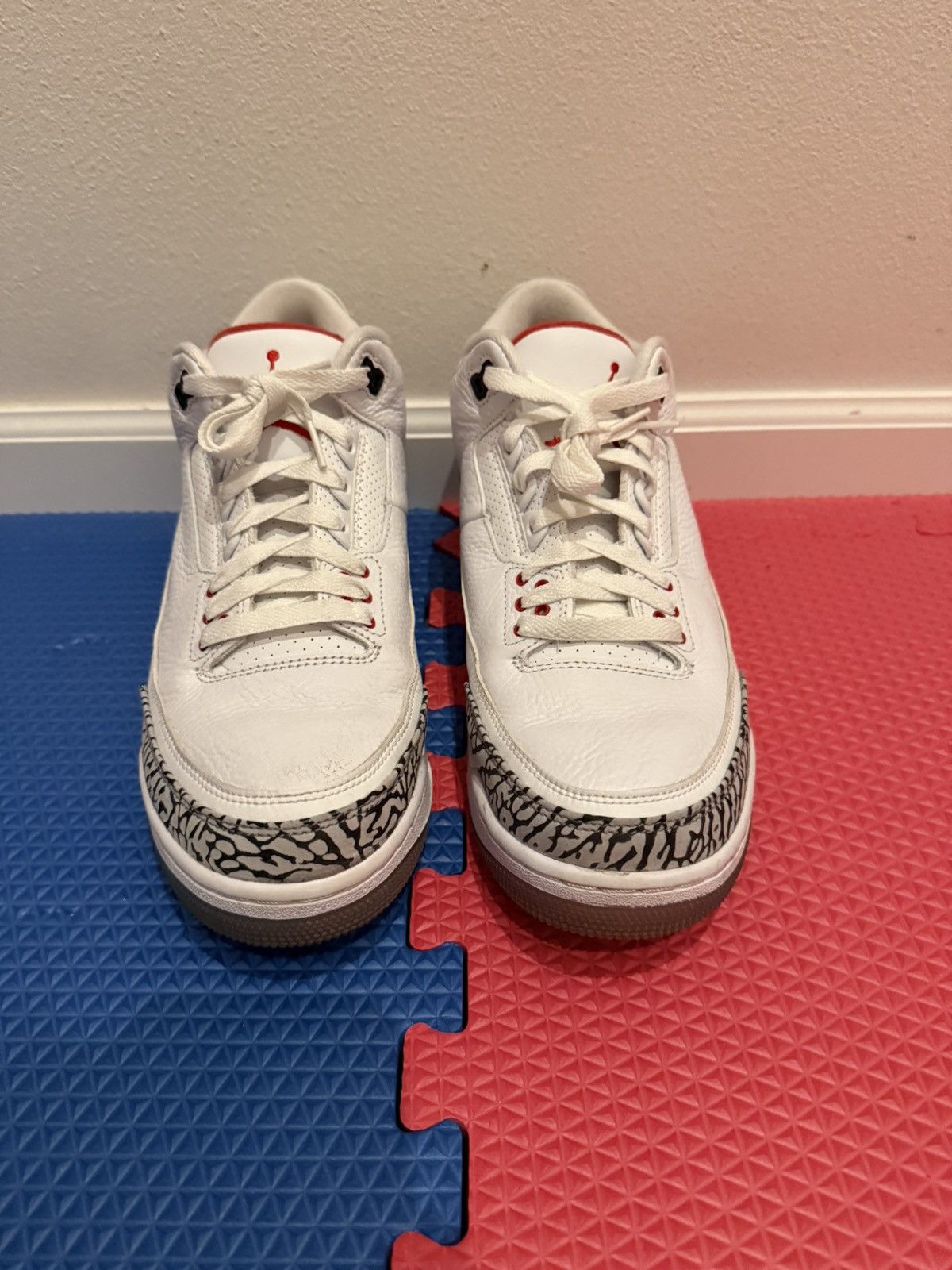 Jordan Brand Air Jordan 3 Retro NRG Free Throw Line White Cement | Grailed