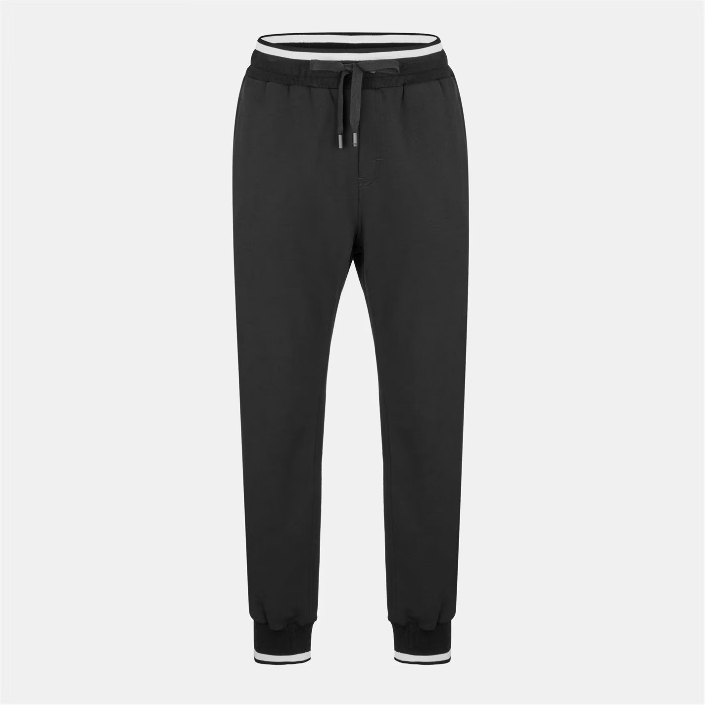 Dolce & Gabbana o1g2r1mq0426 Open Hem Fleece Sweatpants & Joggers in Nero Size US 32 / EU 48 - 1 Thumbnail