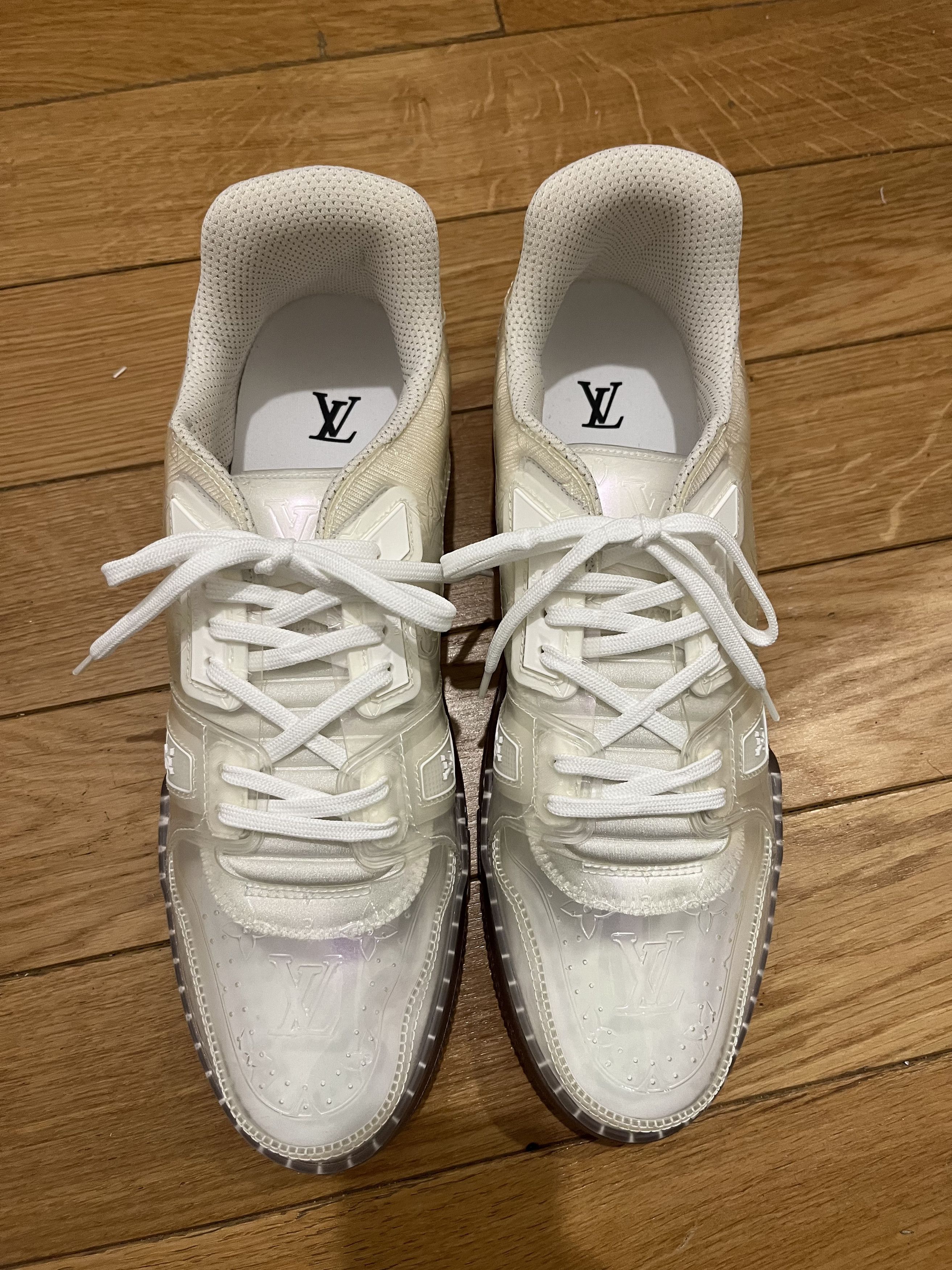 Louis Vuitton LV Trainer white transparent Size US 13 / EU 46 - 2 Thumbnail