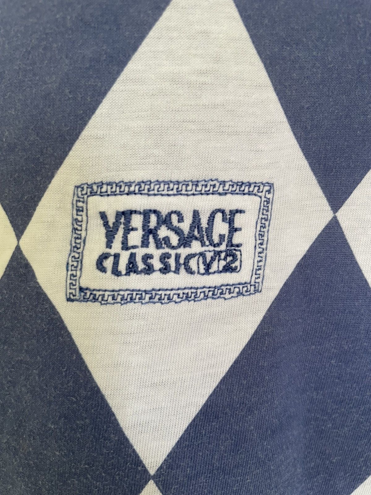 Versace Vintage Versace Classic V2 checker t shirt Size US S / EU 44-46 / 1 - 4 Thumbnail