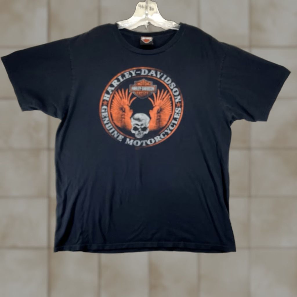 Harley Davidson Harley-Davidson T-Shirt Men's Graphic Print Guitar Nashville Tennessee Logo Cotton Black L Crew Neck Short Sleeve Vintage No Size US L / EU 52-54 / 3 - 1 Thumbnail